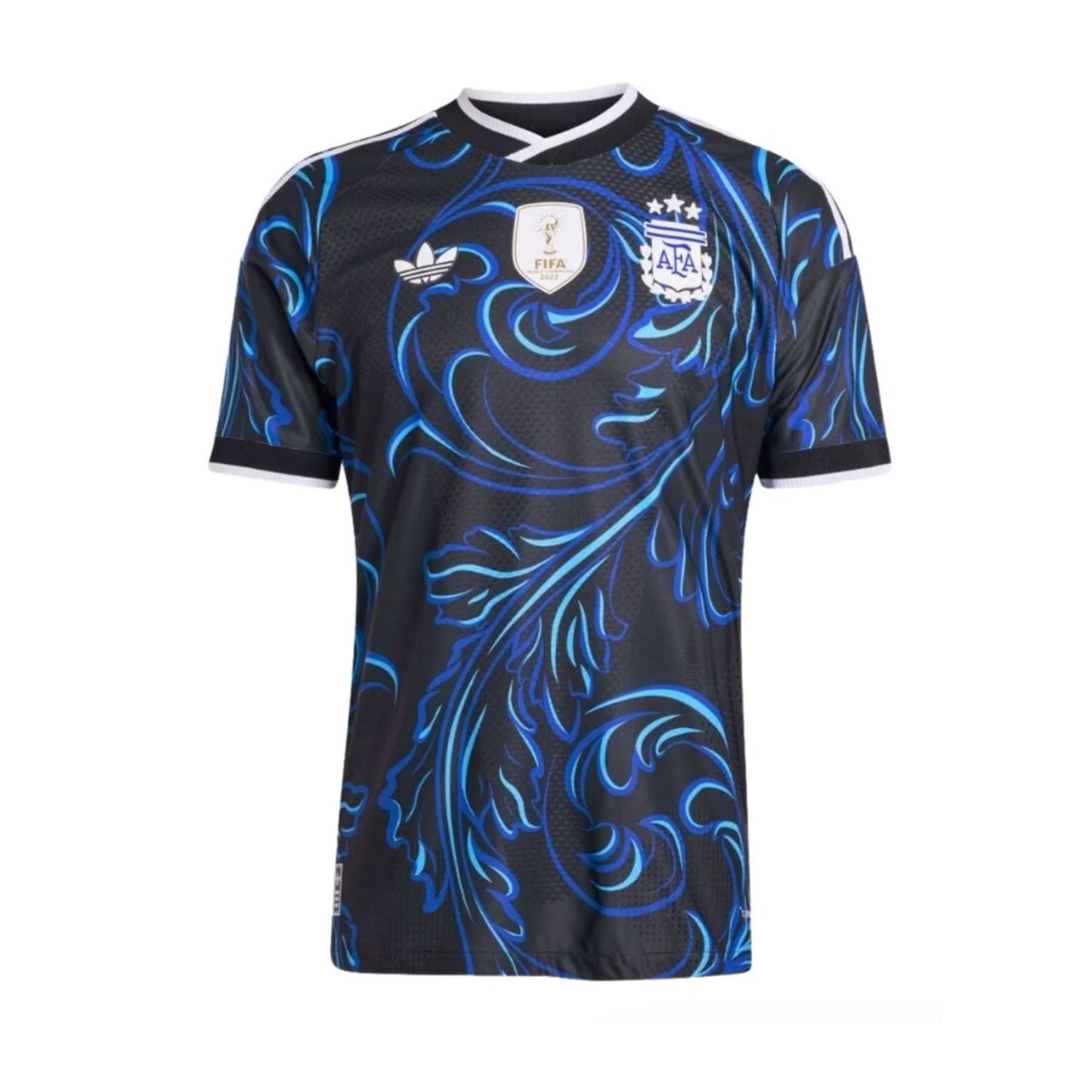 Adidas-Argentina 26 Away Authentic Jersey Black Lucid Blue Blue Burst
