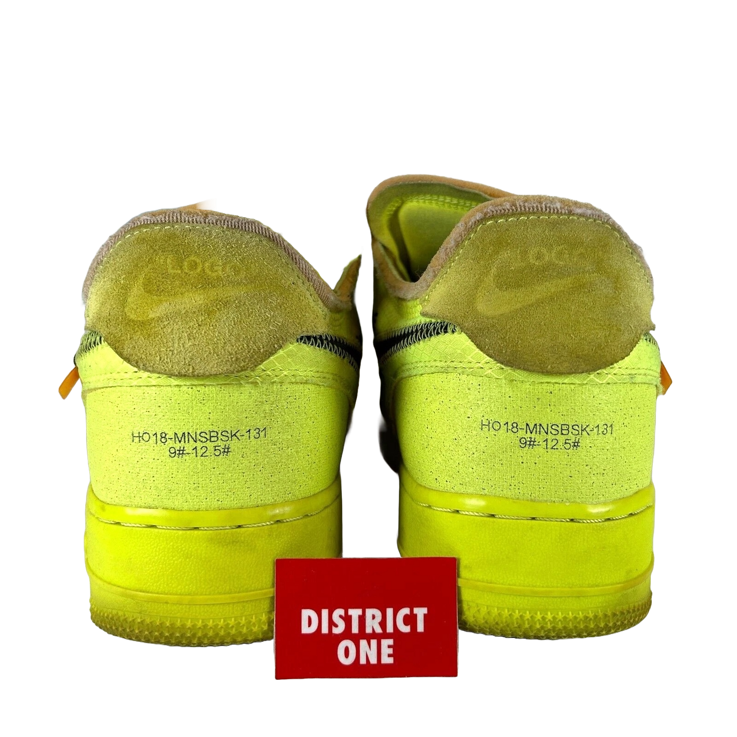 AO4606 700 Nike Air Force 1 Low Off-White Volt [USED] - 10.5 M (Used) (Replace Box)