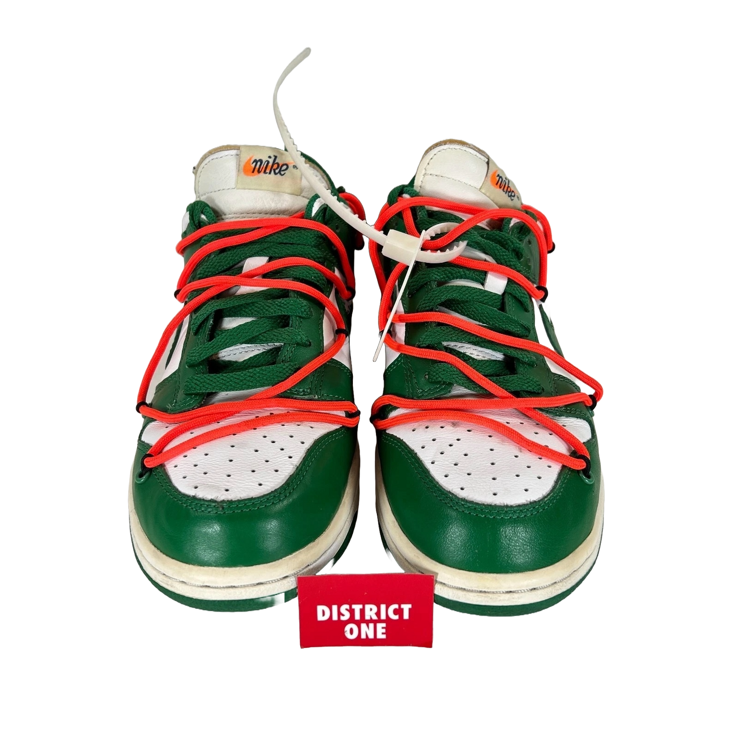 CT0856 100 Nike Dunk Low Off-White Green [USED] - 7 M (Used2)