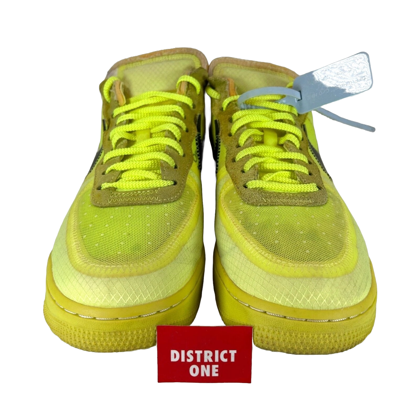 AO4606 700 Nike Air Force 1 Low Off-White Volt [USED] - 10.5 M (Used) (Replace Box)