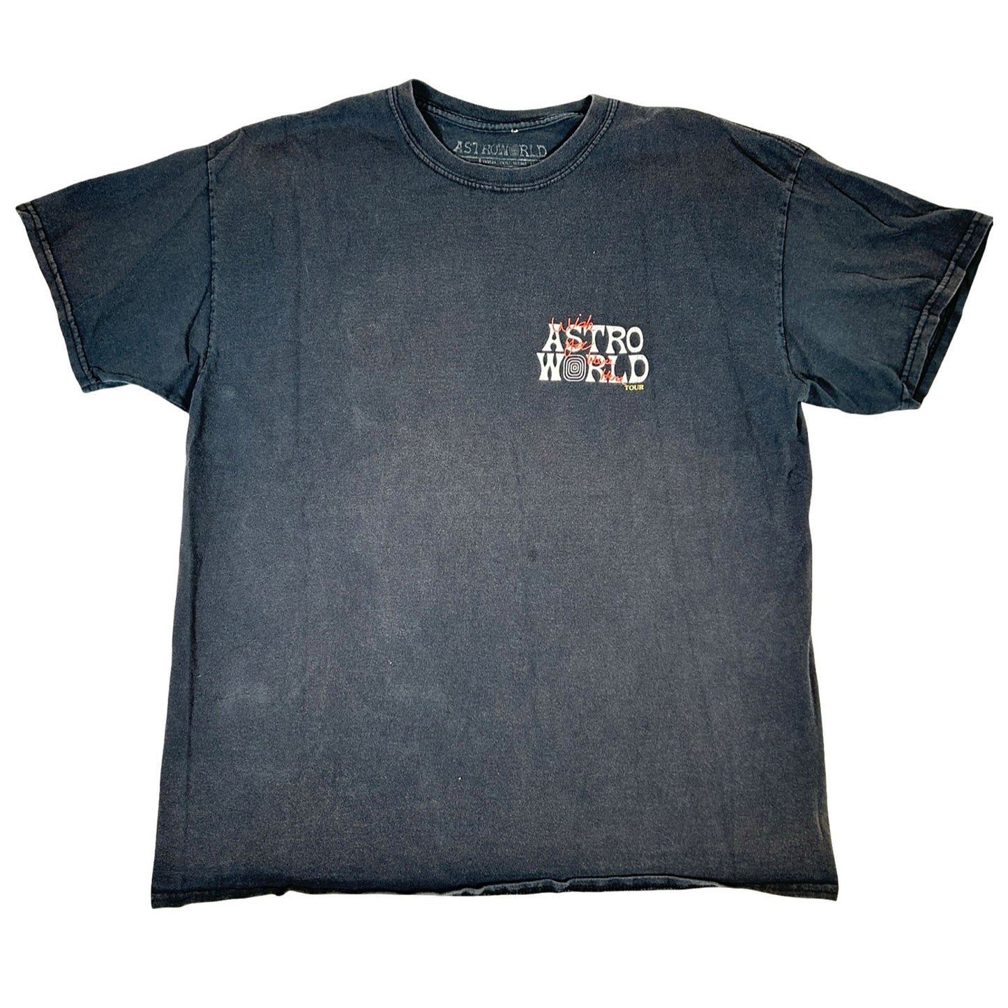 Travis Scott Astroworld Tour Wish You Were Here Tee Black [USED] - L (Used)