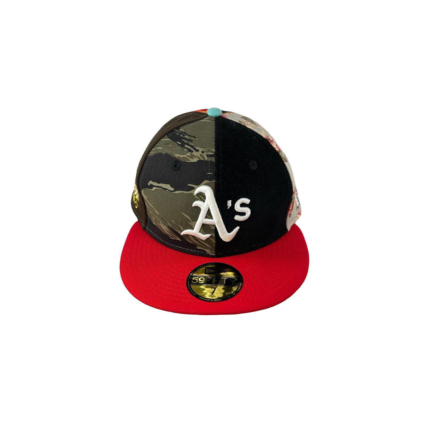 New Era Athletics Chase B x MLB Maximal 2.0 59Fifty Fitted Cap Multi/Plaid/Pink
