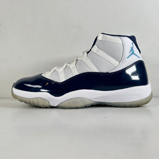 378037 123 Jordan 11 Retro UNC Win Like 82 [USED] - 10.5 M (Used) (Yellowing)