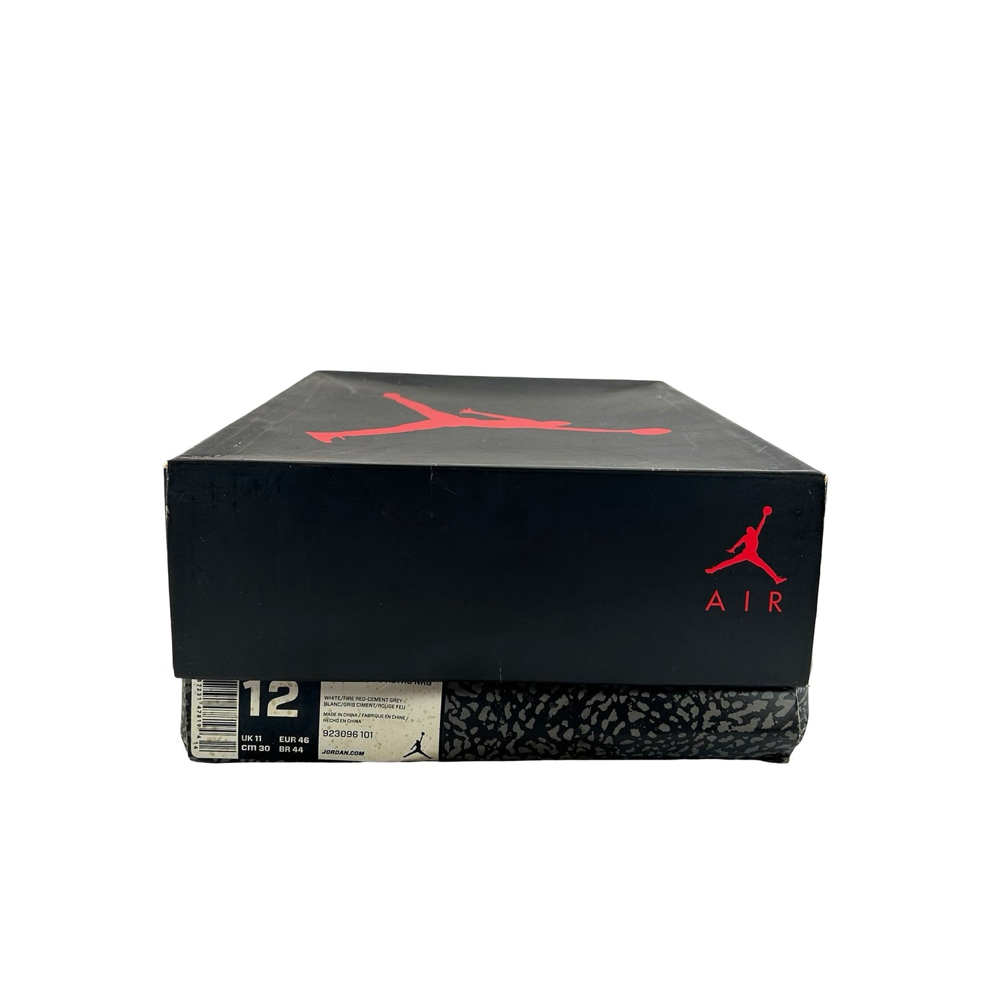 923096 101 Jordan 3 Retro Free Throw Line White Cement [USED] - 12 M (Used)