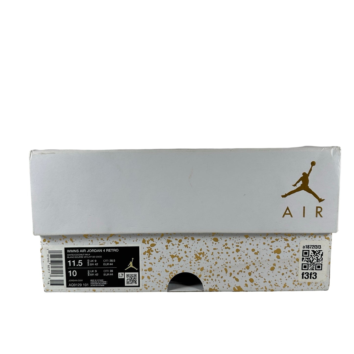 AQ9129 101 Jordan 4 Retro Vivid Sulfur (Women's) [USED] - 11.5 W (Used)