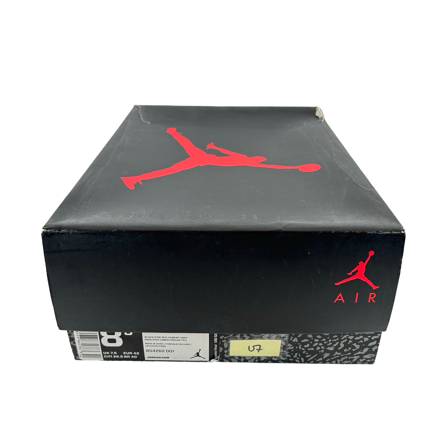 854262 001 Jordan 3 Black Cement 2018 [USED] - 8.5 M (Used7)