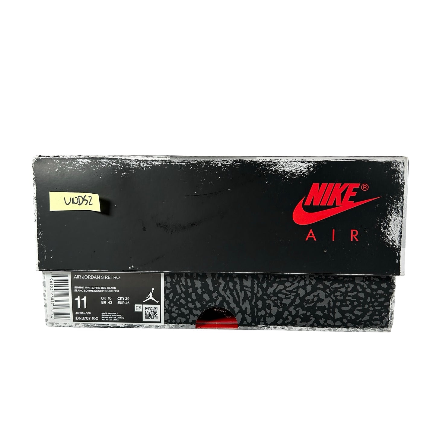 DN3707 100 Jordan 3 Retro White Cement Reimagined [USED] - 11 M (VNDS2)