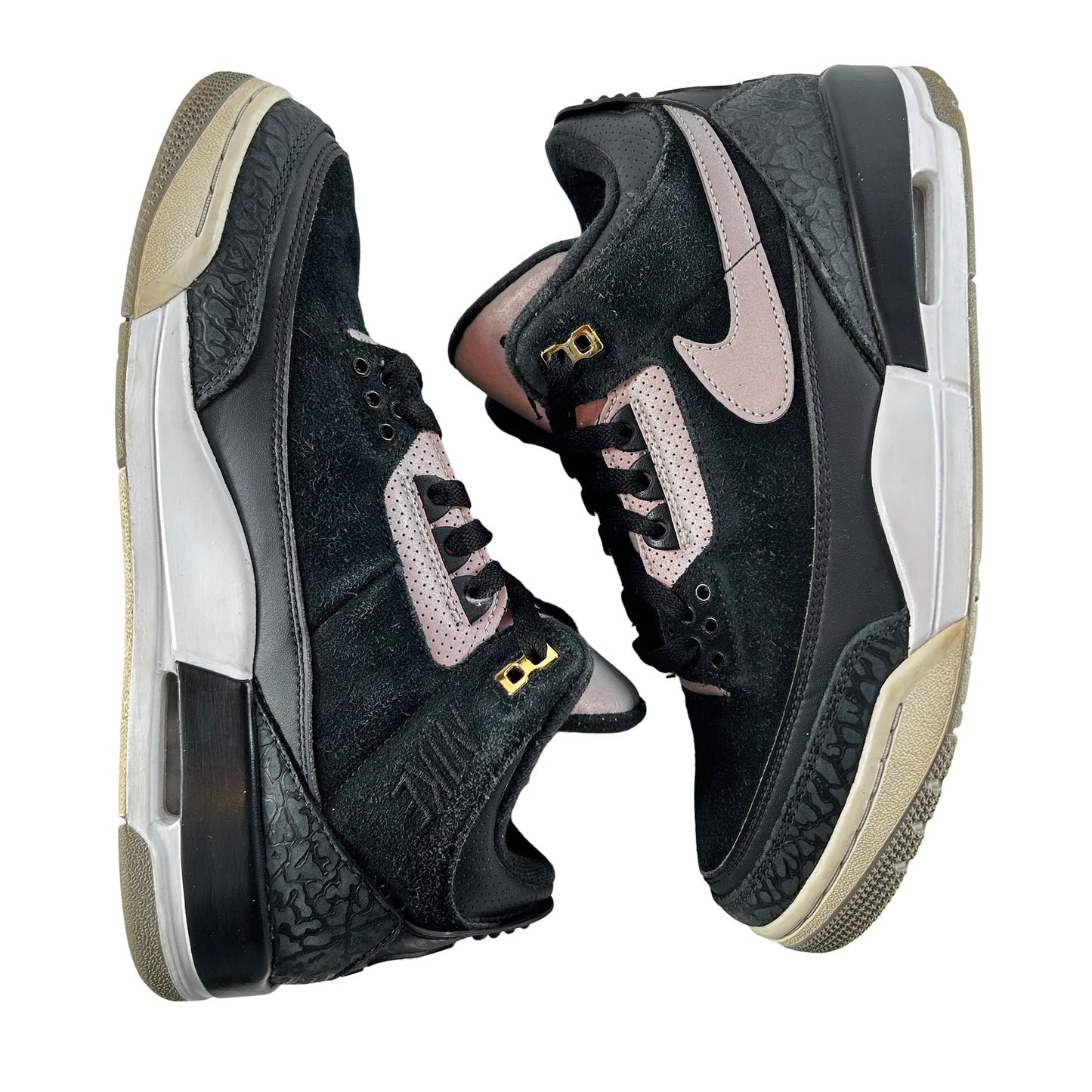 CK4348 007 Jordan 3 Retro Tinker Black Cement Gold [USED] - 8.5 M (Used) (No Box)