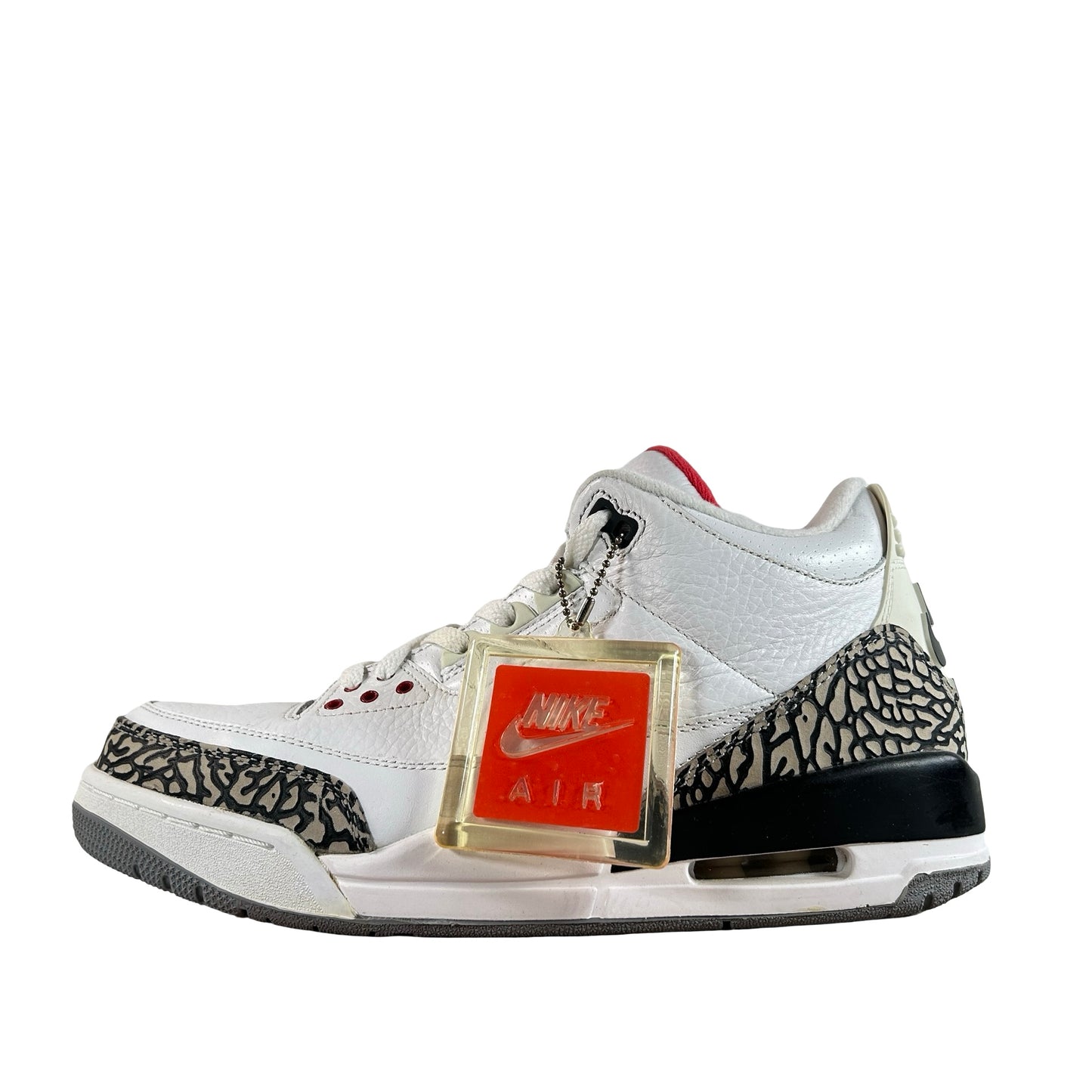 580775 160 Jordan 3 Retro White Cement '88 Dunk Contest (2013) - 9 M (Yellowing) (No Box)