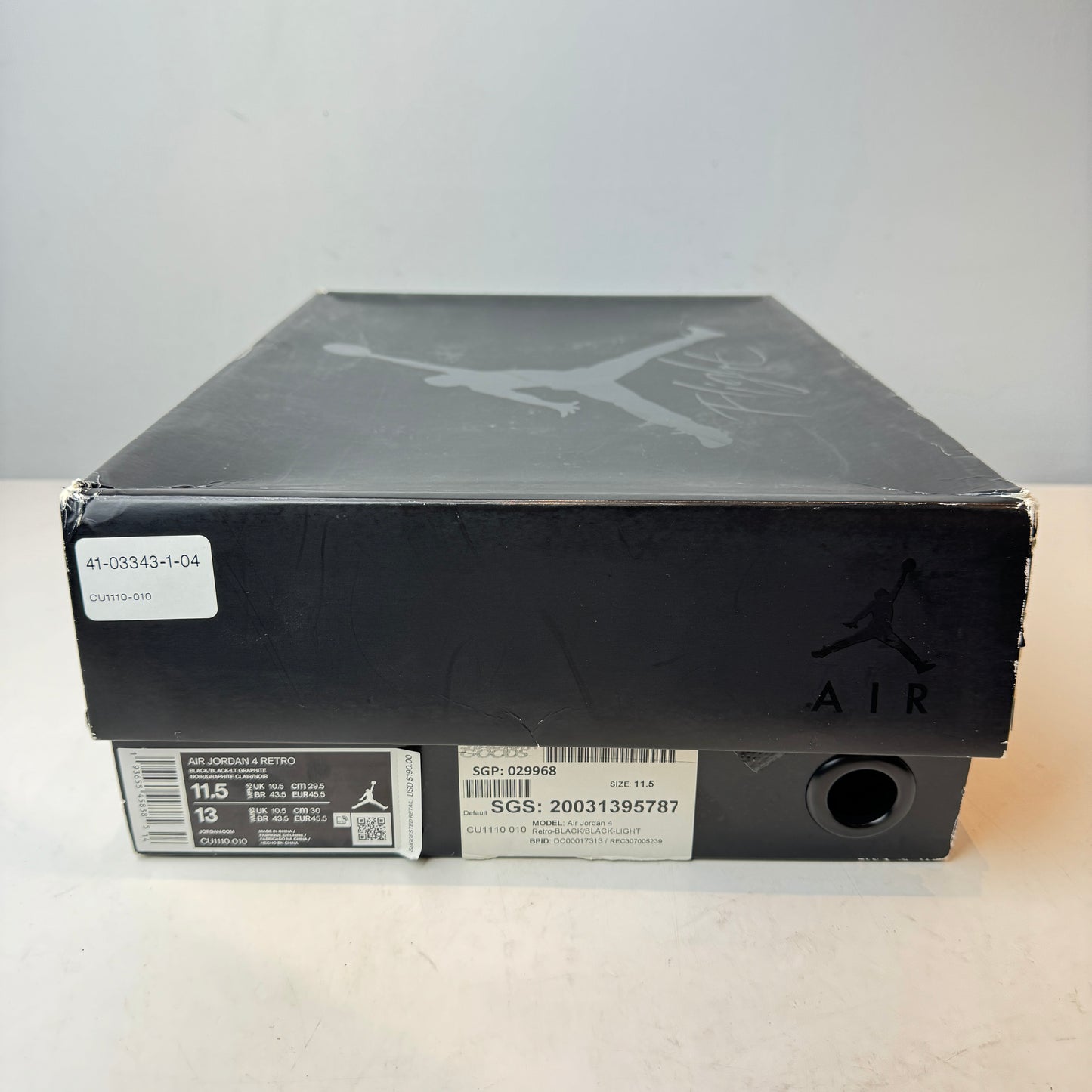 CU1110 010 Jordan 4 Black Cat 2020 [USED] - 11.5 M (Used)