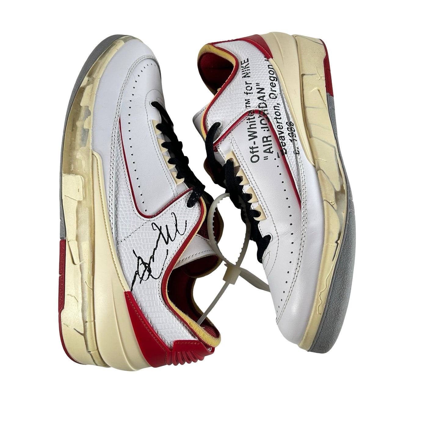 DJ4375 106 Jordan 2 Retro Low SP Off-White White Red [USED] - 12 M (Used4)