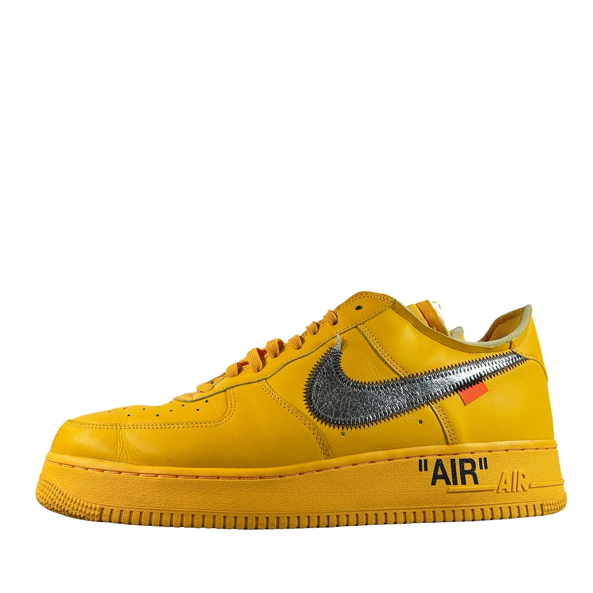 DD1876 700 Nike Air Force 1 Low Off-White ICA University Gold [USED] - 13 M (Used)