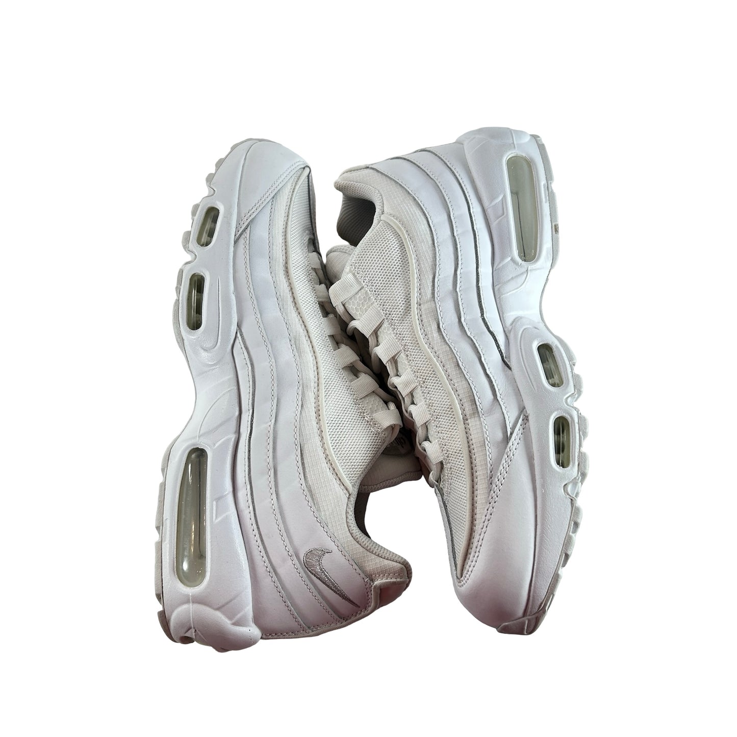 CT1268 100 Nike Air Max 95 Essential White Grey Fog [USED] - 10 M (Used) (No Box)