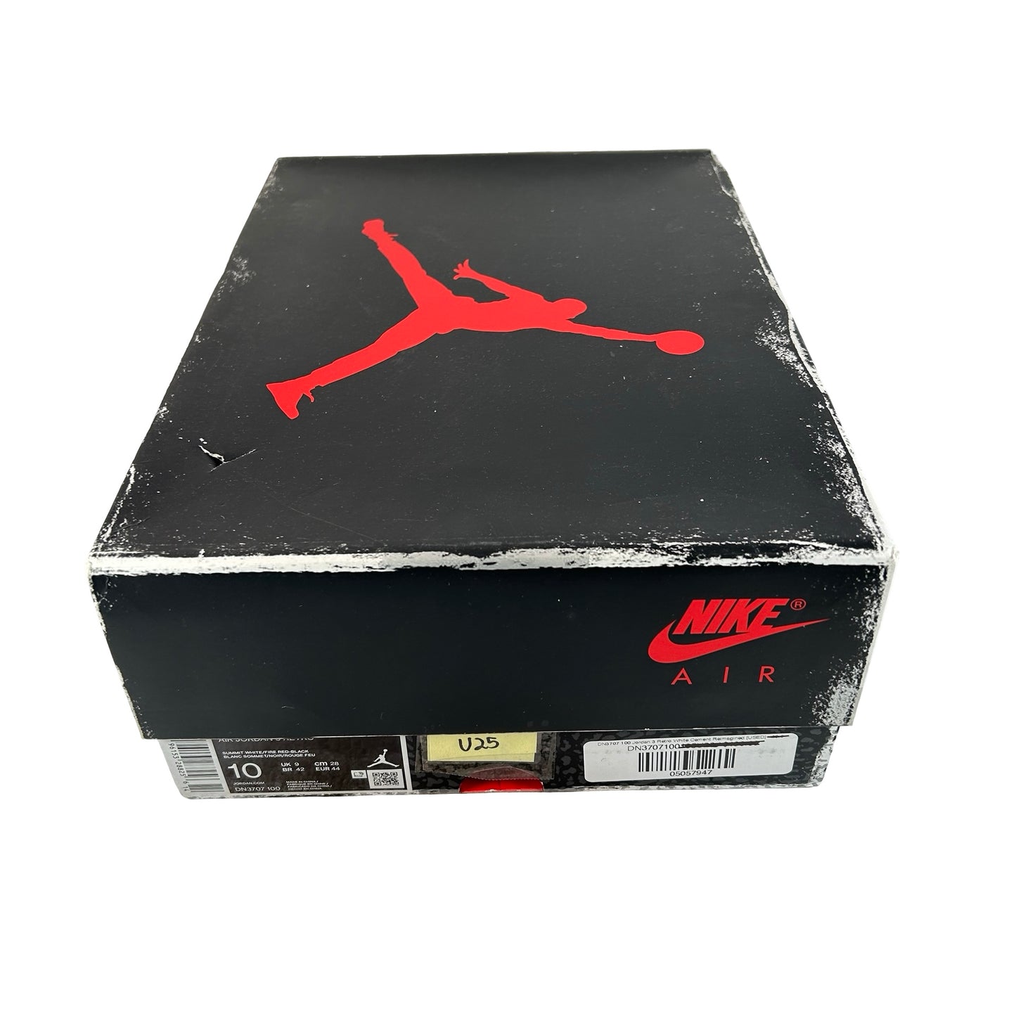 DN3707 100 Jordan 3 Retro White Cement Reimagined [USED] - 10 M (Used25)