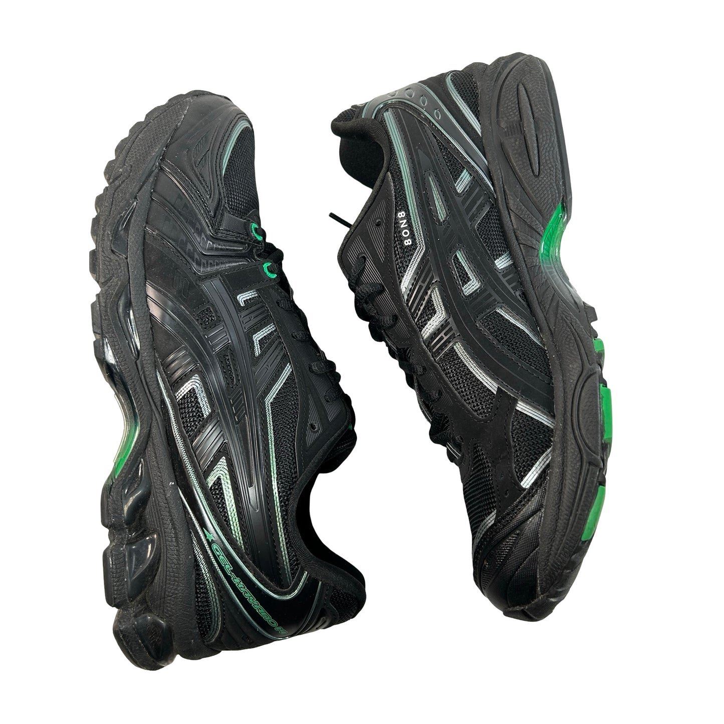 1201AB024 001 ASICS Gel-Kayano 14 8ON8 Black Green [USED] - 9.5 M (Used)