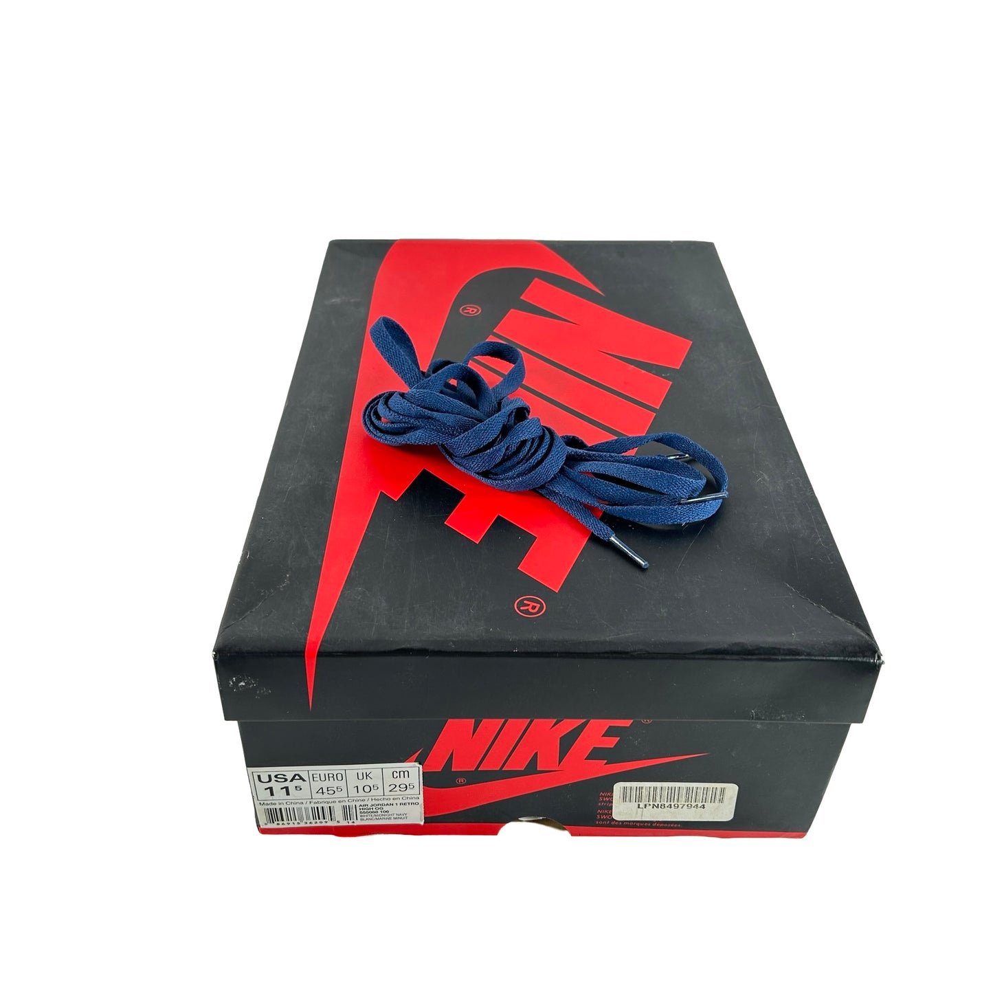 555088 106 Air Jordan 1 Retro High OG Metallic Navy 2016 [USED] - 11.5 (Used)