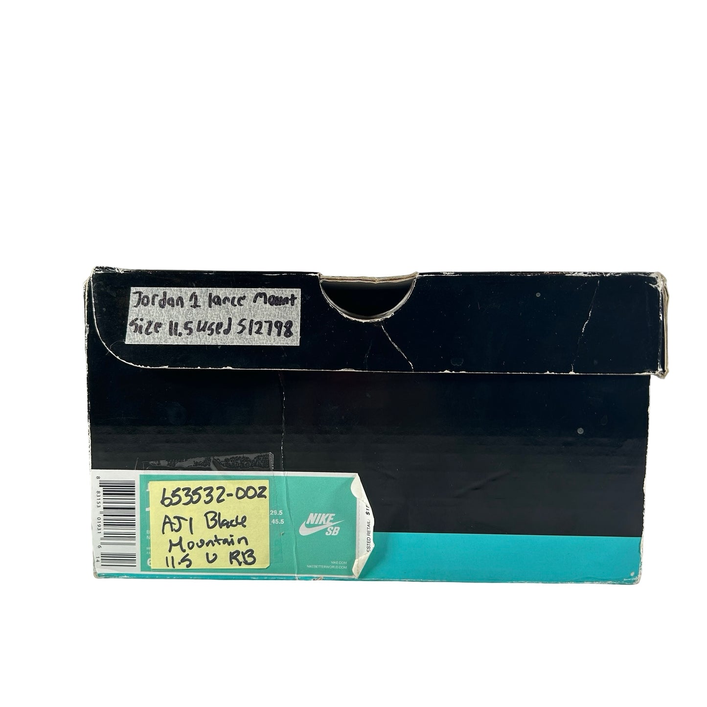 653532 002 Jordan 1 SB Lance Mountain Black [USED] - 11.5 M (Used) (Replace Box)