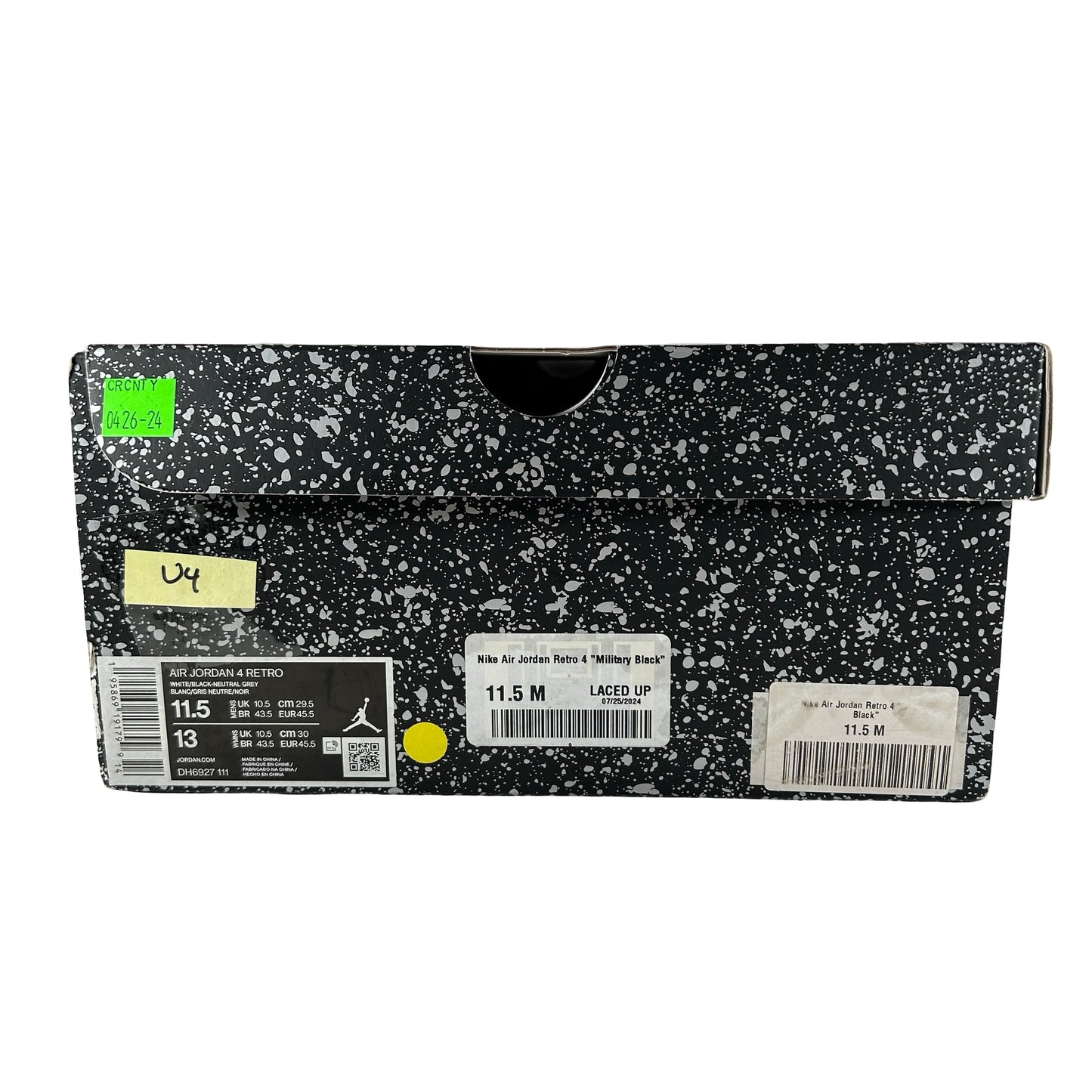 DH6927 111 Jordan 4 Retro Militar Negro