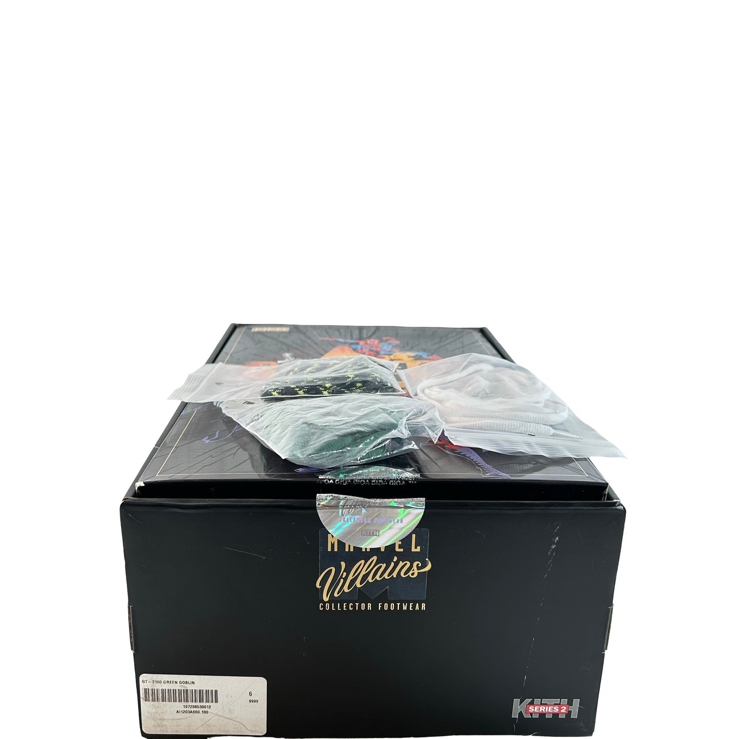 1203A660 100 Kith Marvel ASICS GT-2160 Green Goblin Comic Not Included [USED] - 6 M (Used)