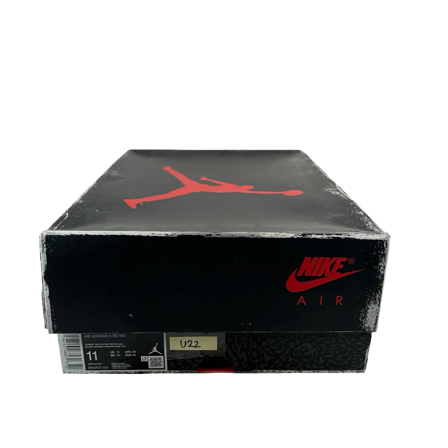 DN3707 100 Jordan 3 Retro White Cement Reimagined [USED] - 11 M (Used22)