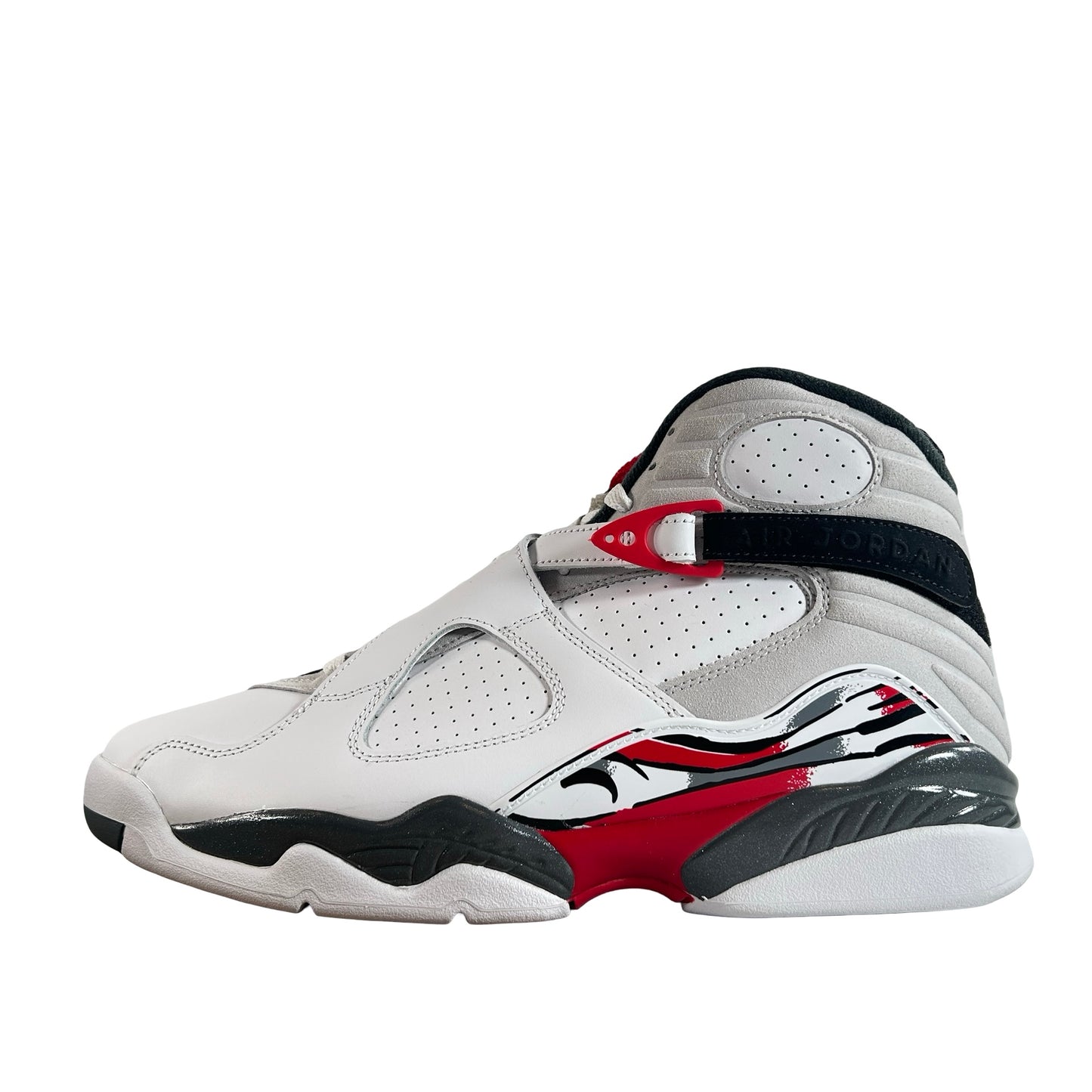 305381 100 Jordan 8 Retro White True Red (2025) [USED] - 10.5 M (Used5)