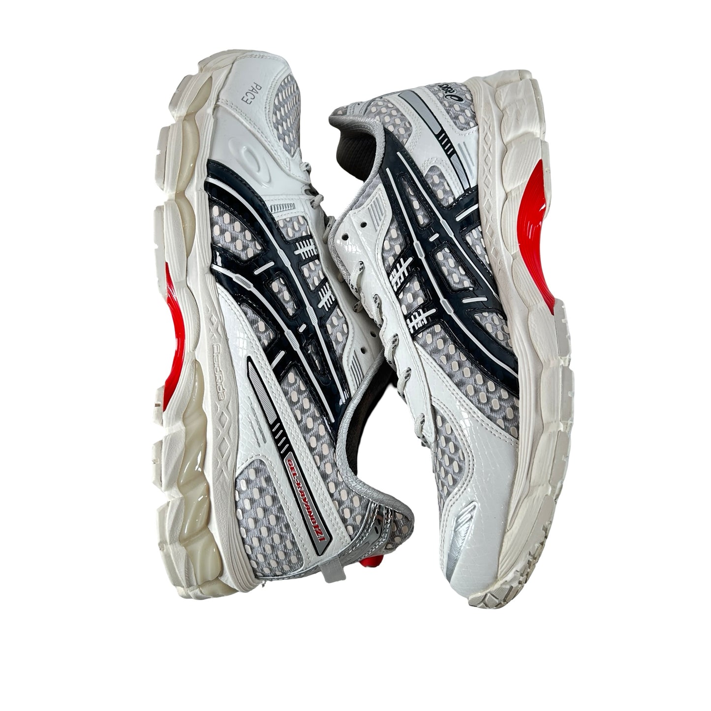 1203B001 100 ASICS Gel-Kayano 12.1 PACE Cream Black [USED] - 11.5 (Used) (No Box)