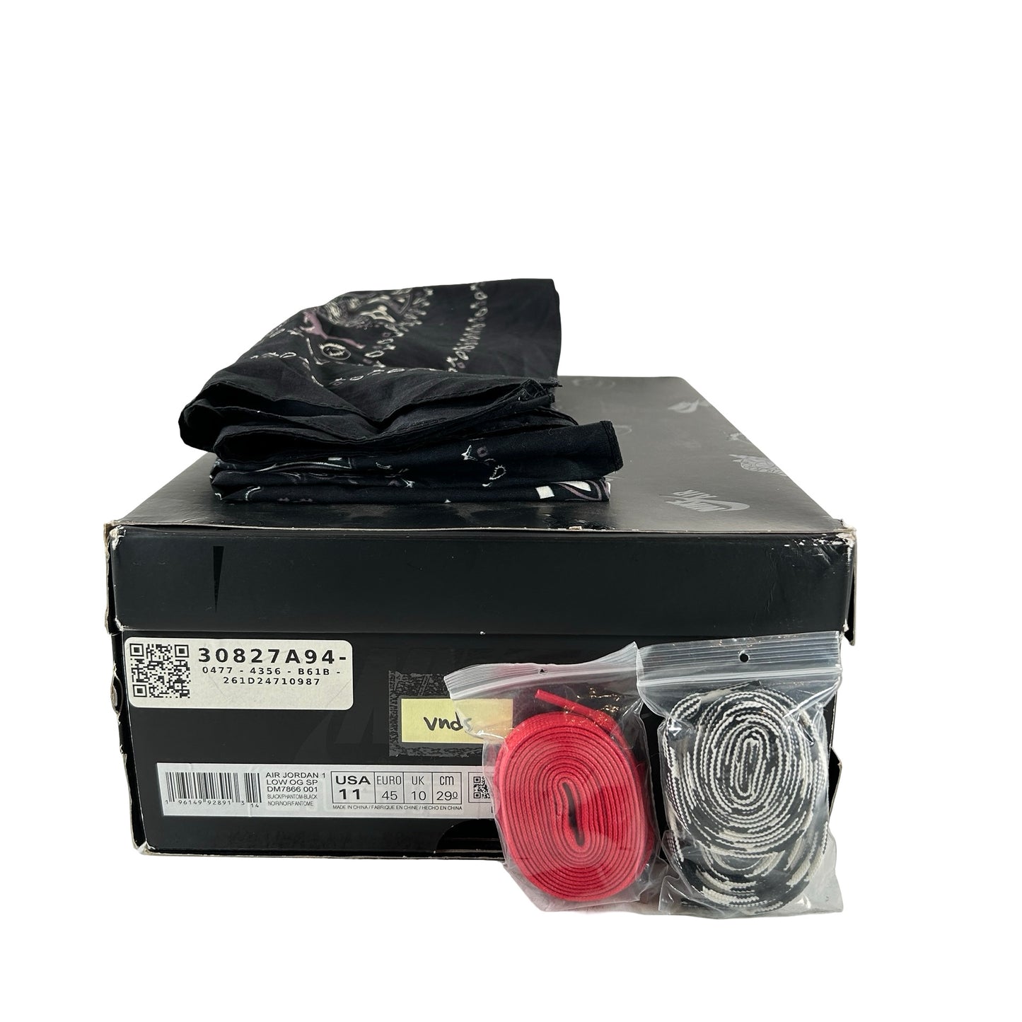 DM7866 001 Jordan 1 Retro Low OG Travis Scott Negro Fantasma