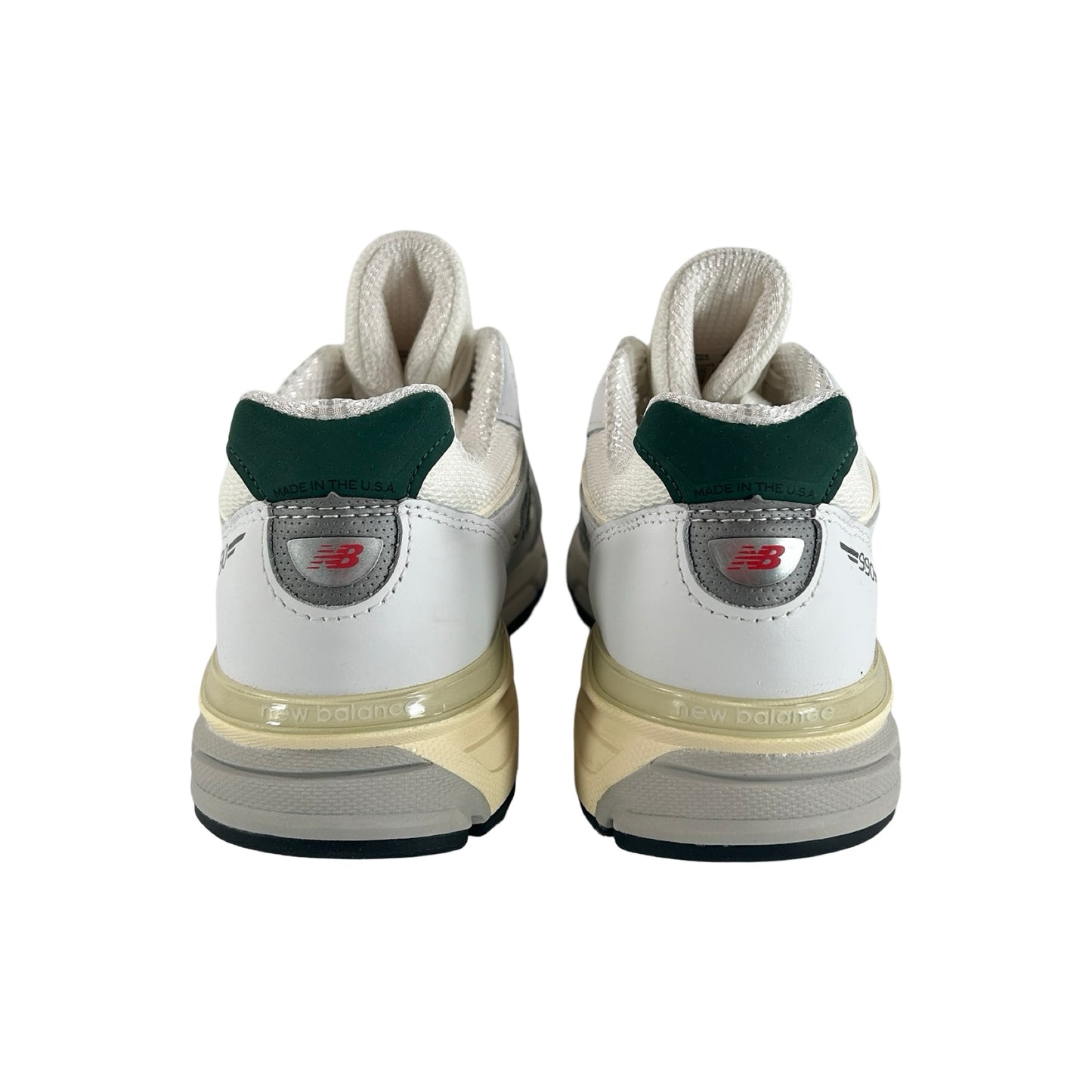 U990TC4 New Balance 990v4 MiUSA White Green [USED] - 8.5 M (Used)