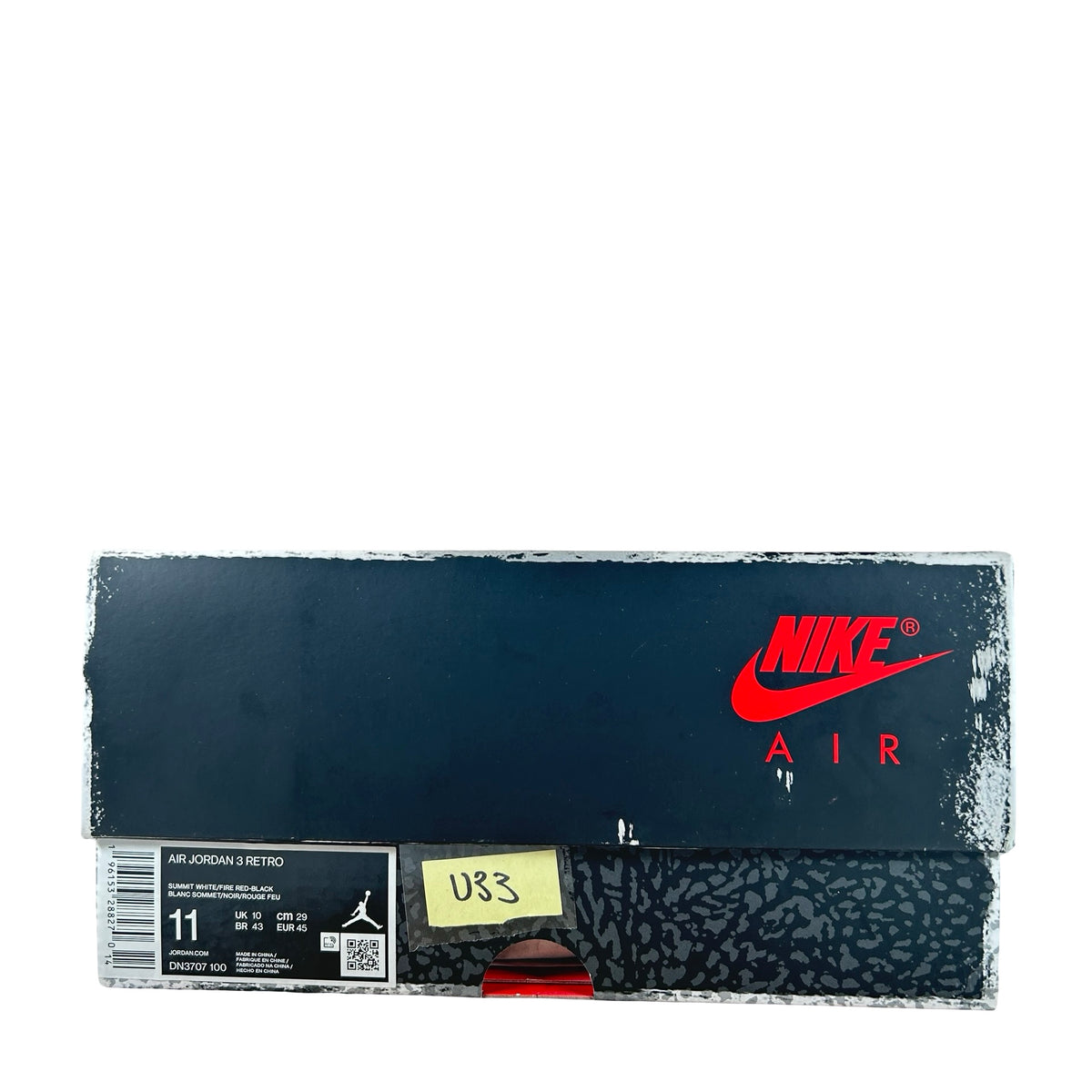 DN3707 100 Jordan 3 Retro White Cement Reimagined [USED] - 11 M (Used33)
