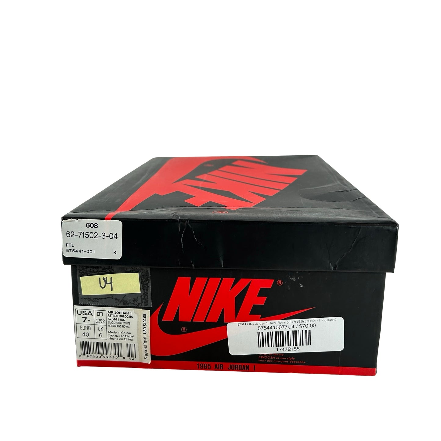 575441 007 Jordan 1 Retro Royal (2017) (GS) [USED] - 7 Y (Used4)