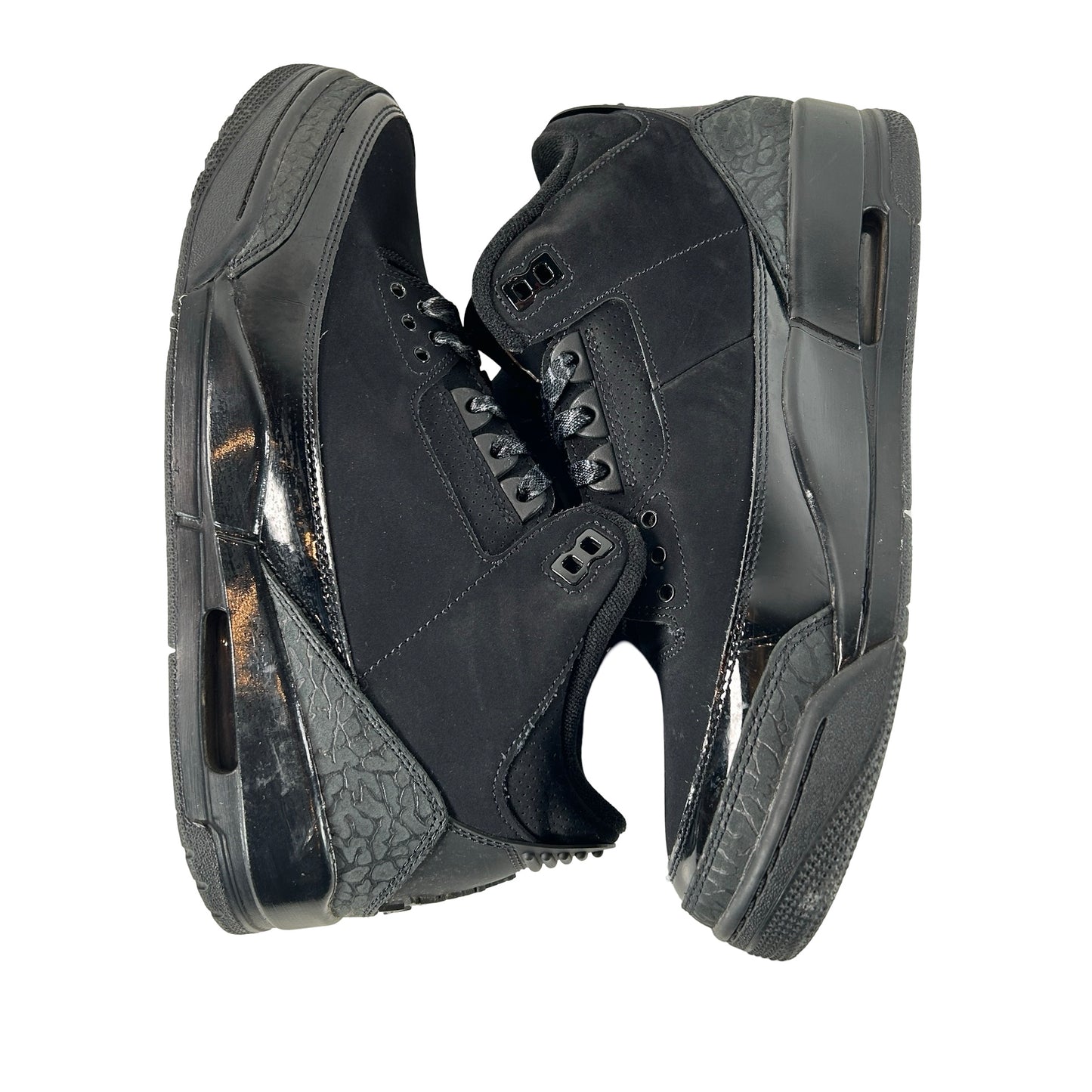 CT8532 001 Jordan 3 Retro Black Cat (2025) [USED] - 9 M (Used) (No Box) (No Insoles)