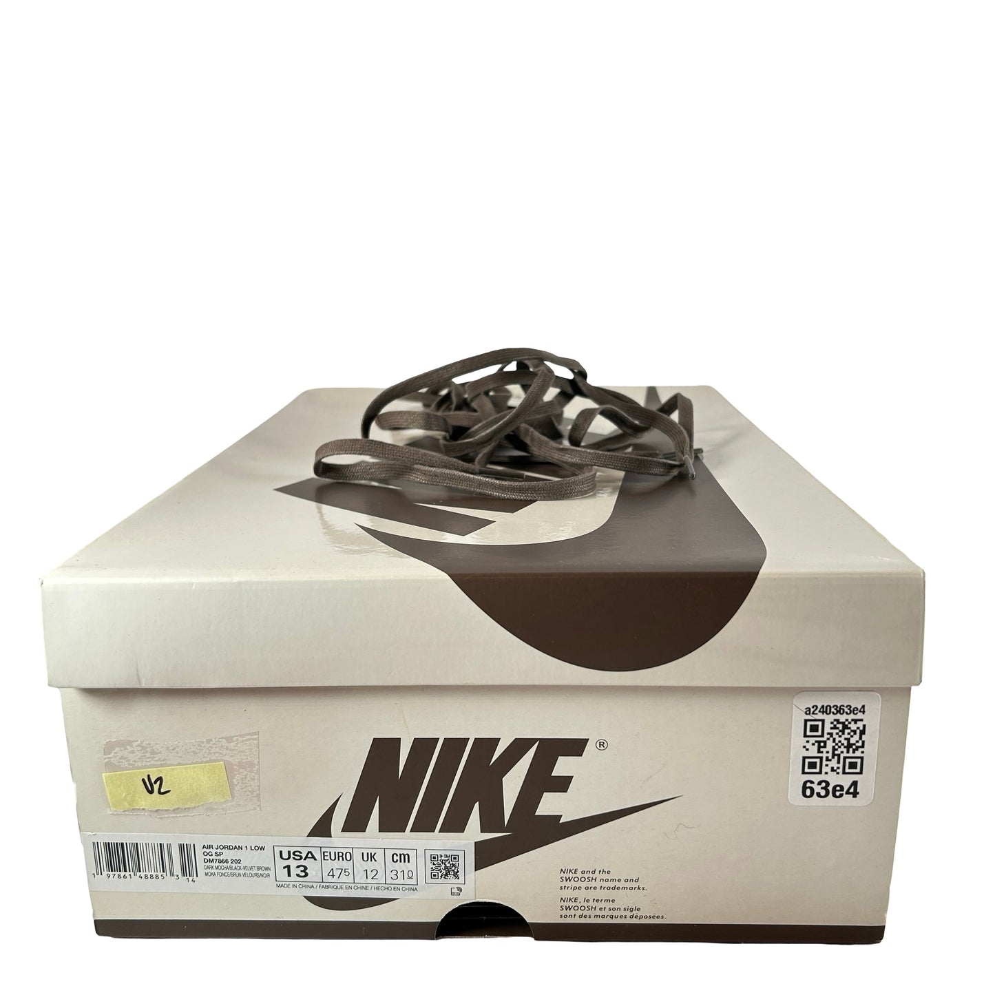 DM7866 202 Jordan 1 Retro Low OG SP Travis Scott Velvet Brown [USED] - 13 (Used2)