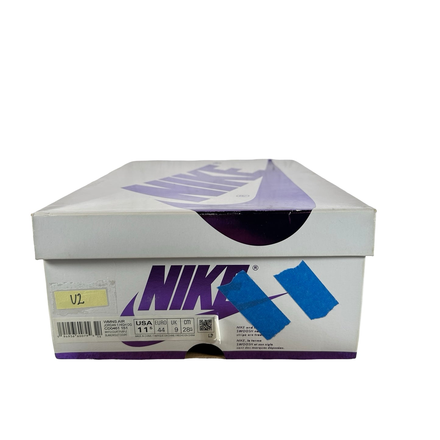 CD0461 151 Wmns Jordan 1 Retro High Court Purple [USED] - 11.5 W (Used2)