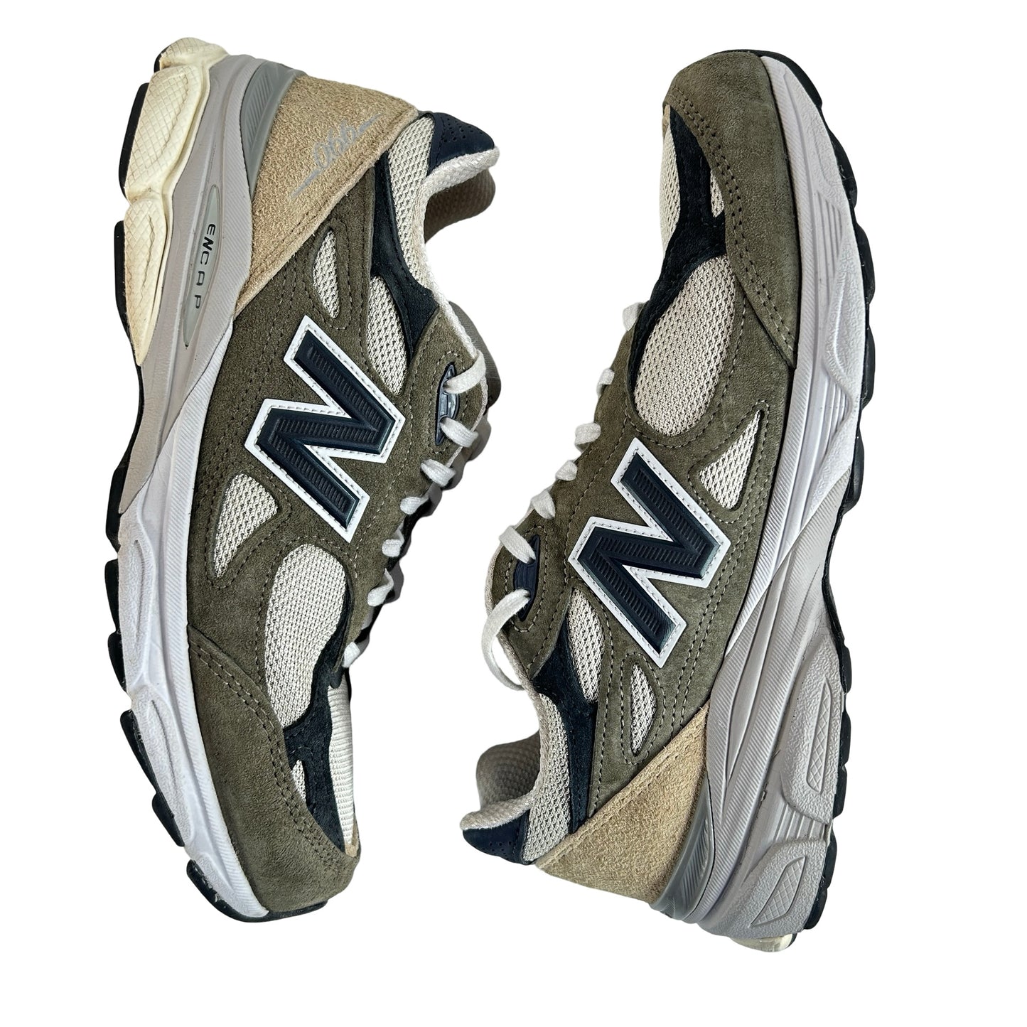 M990T03 New Balance 990v3 MiUSA Grey Blue Olive [USED] - 7.5 M (Used)