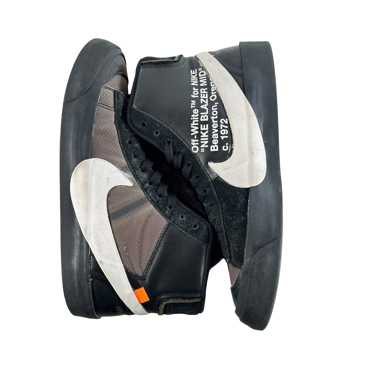 AA3832 001 Nike Blazer Off-White Black [USED] - 9.5 M (Used) (No Box)