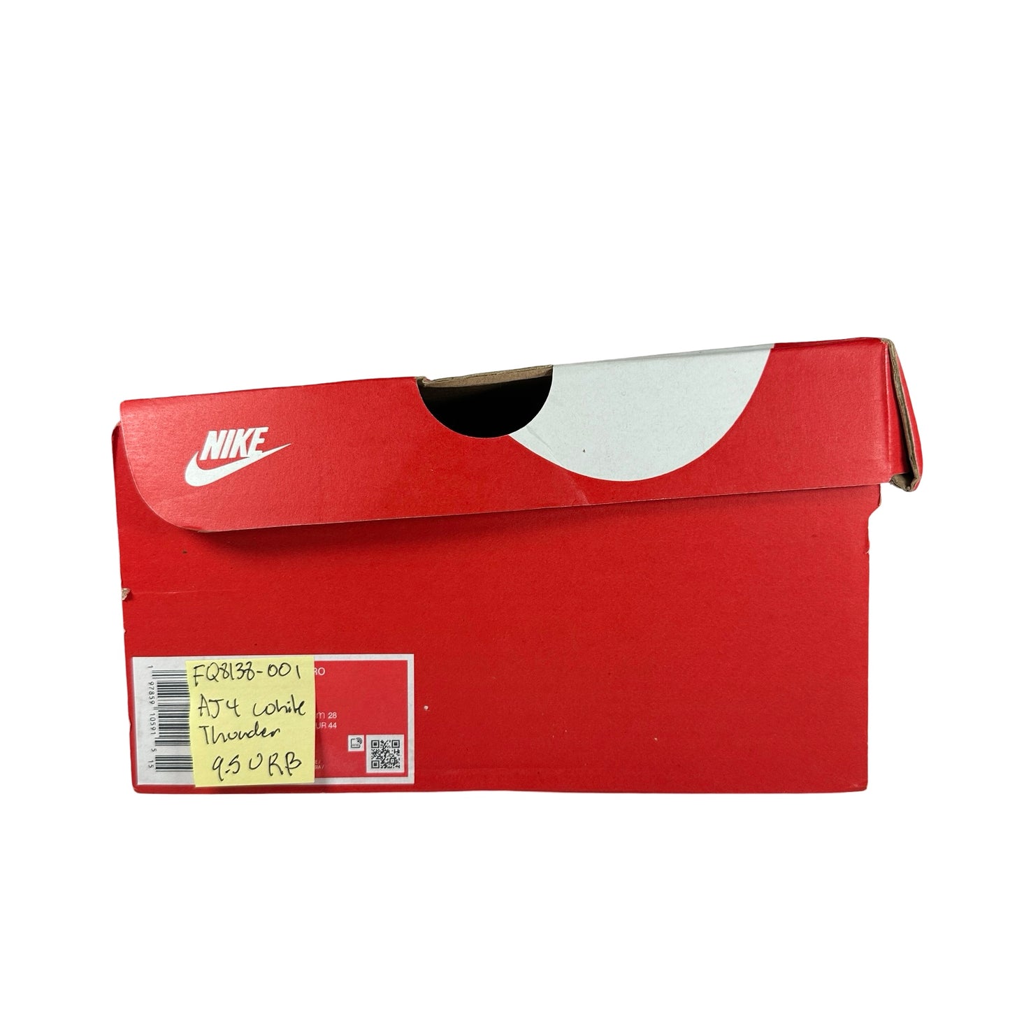 FQ8138 001 Jordan 4 Retro White Thunder [USED] - 9.5 M (Used) (Replace Box)