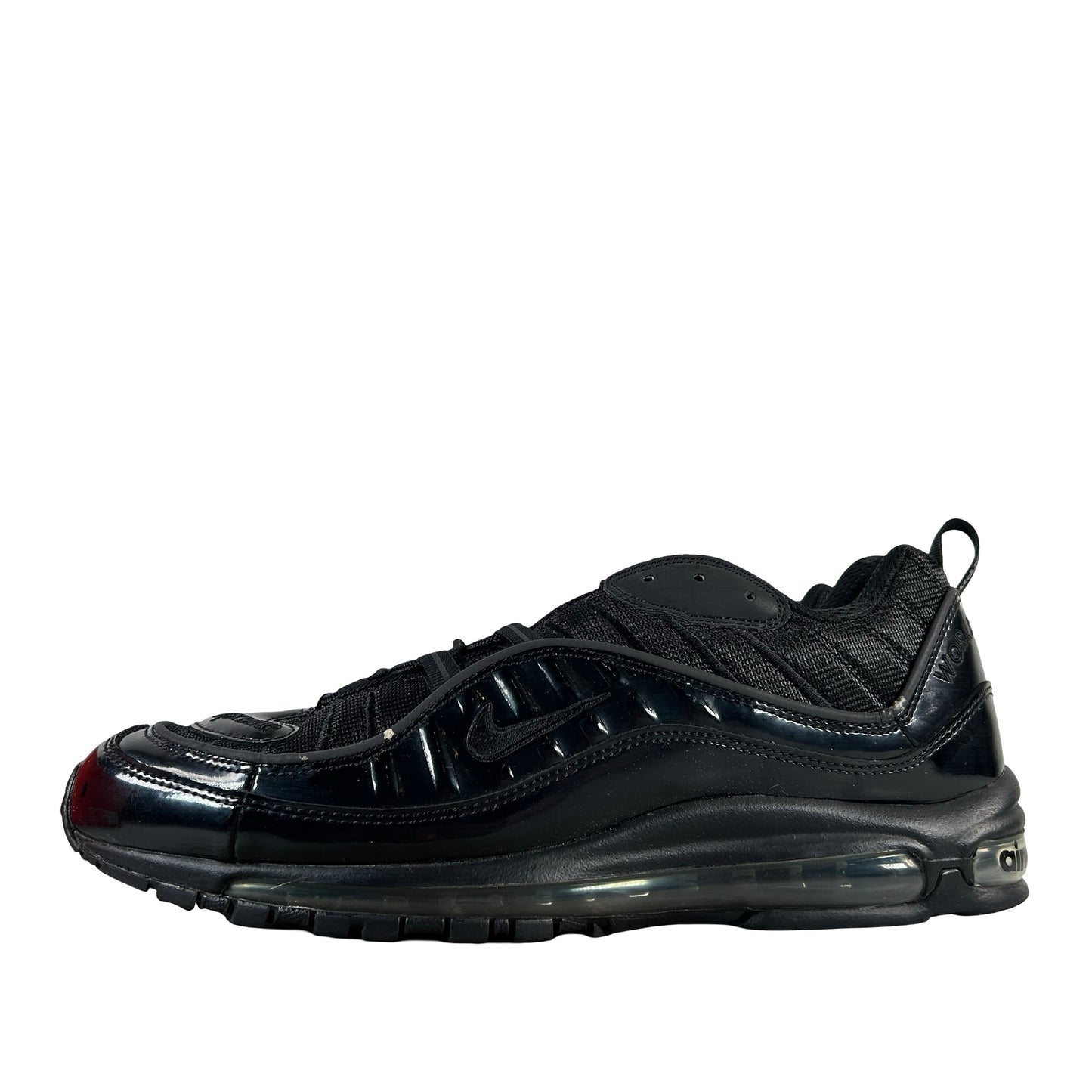 844694 001 Nike Air Max 98 Supreme Black [USED] - 13 M (Used)