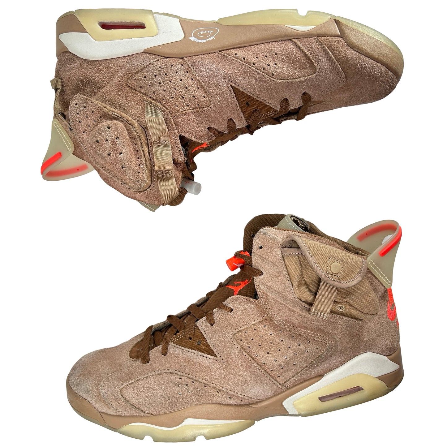 DH0690 200 Jordan 6 Retro Travis Scott British Khaki [USED] - 13 M (Used5)