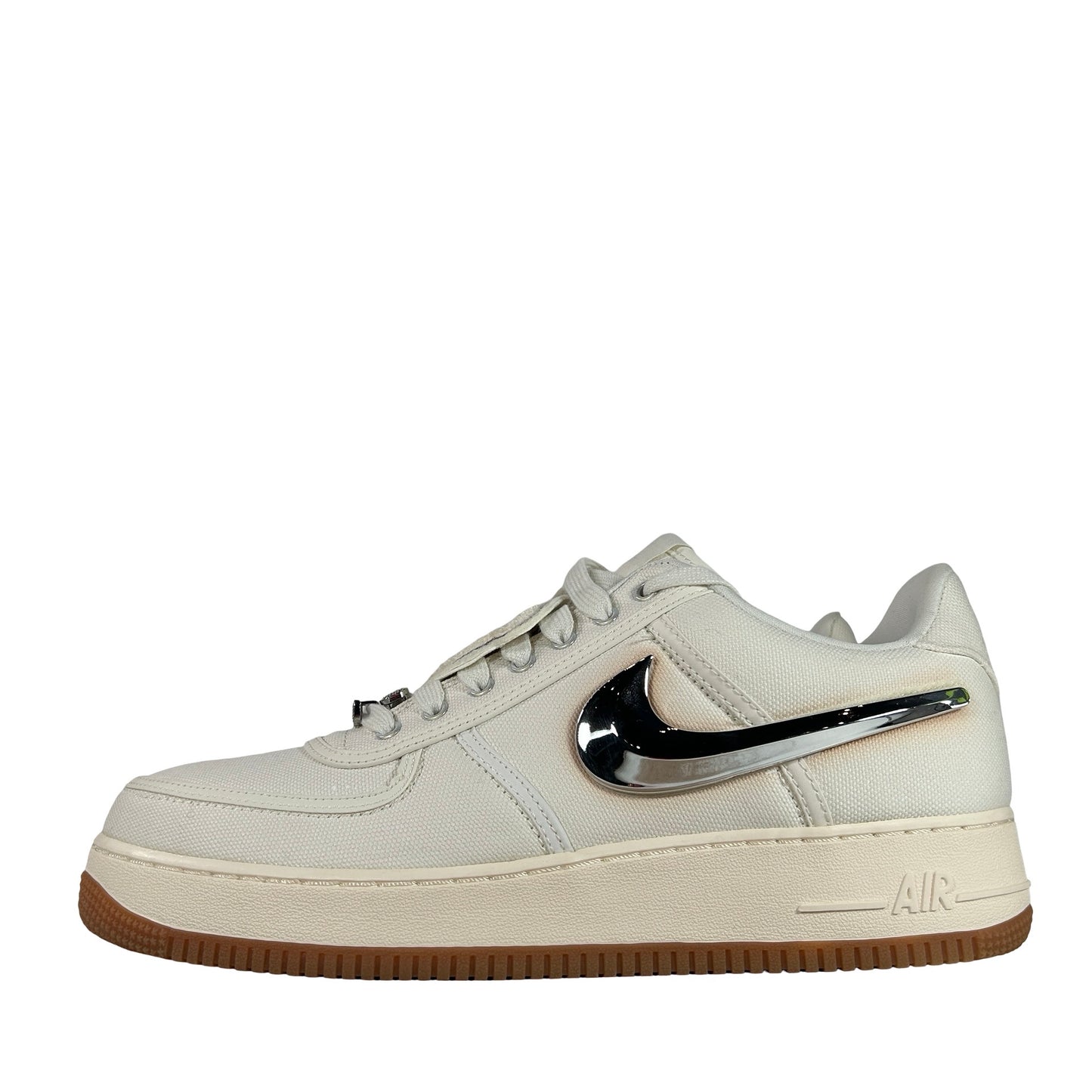 AQ4211 101 Nike Air Force 1 Low Travis Scott Sail - 12 M (Discoloration Around Swooshes)