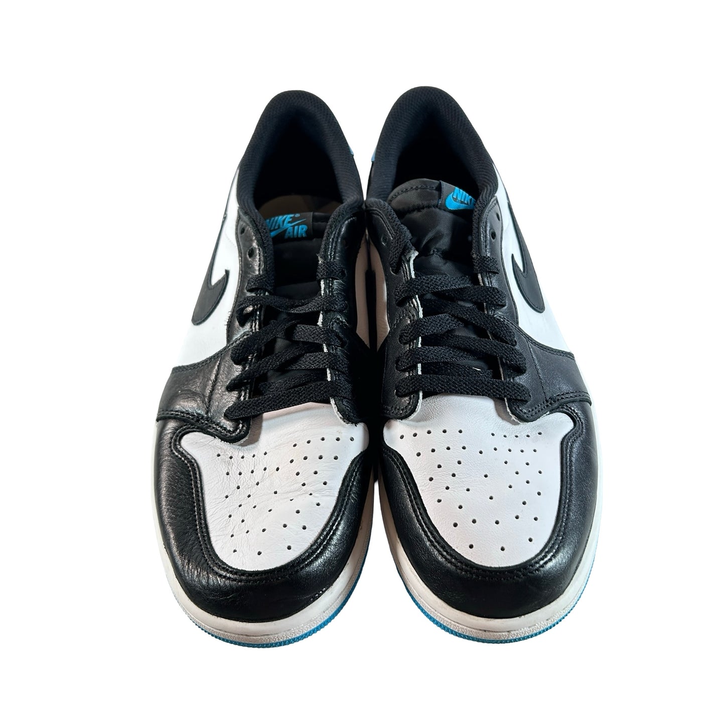 CZ0790 104 Jordan 1 Retro Low OG Black Dark Powder Blue [USED] - 12 M (Used) (No Box)