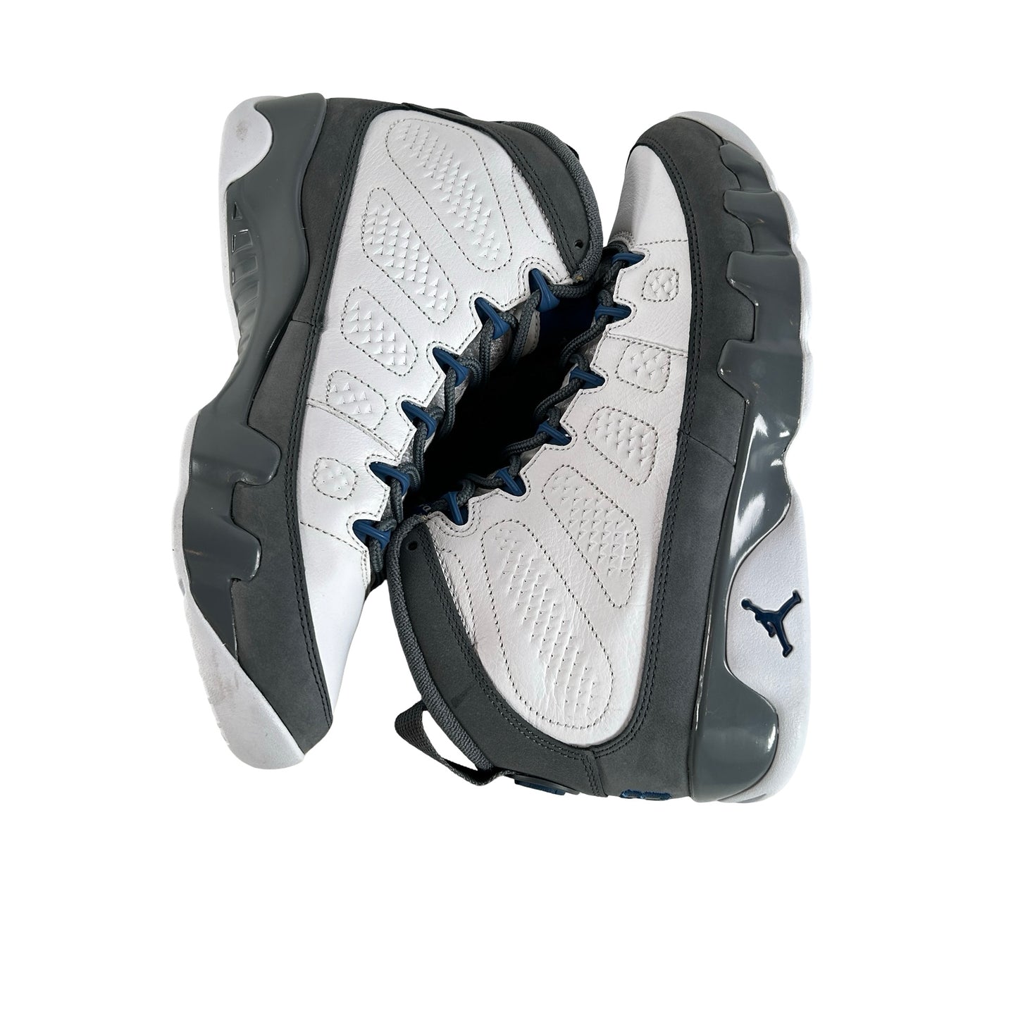 HV4794 100 Jordan 9 Retro Flint Grey French Blue (2026) [USED] - 8.5 M (Used) (No Box)