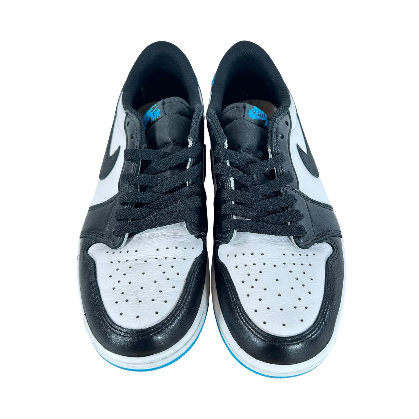 CZ0790 104 Jordan 1 Retro Low OG Black Dark Powder Blue [USED] - 8.5 M (Used2) (No Box2)