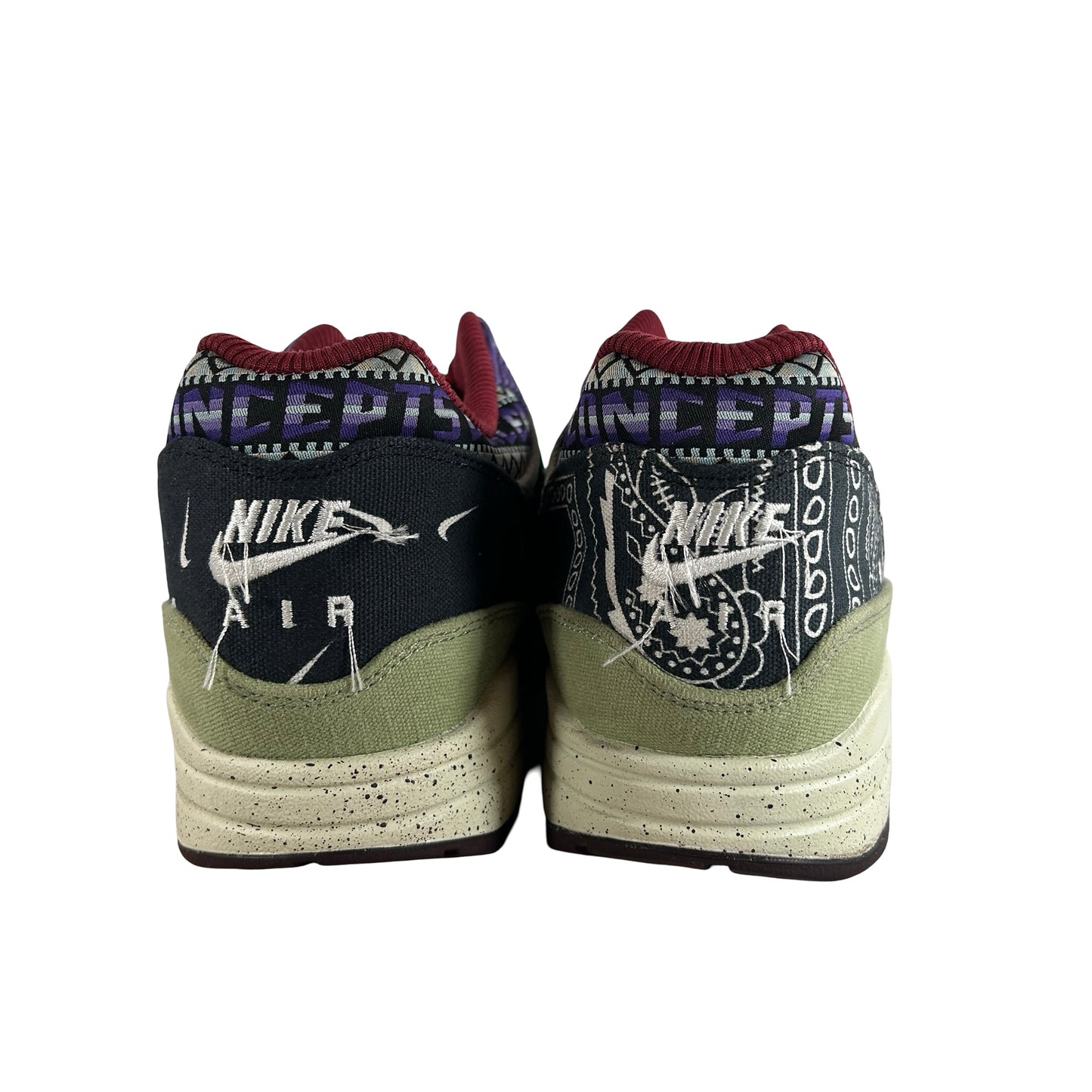 DN1803 300 Nike Air Max 1 Concepts Denim Oliva Lona