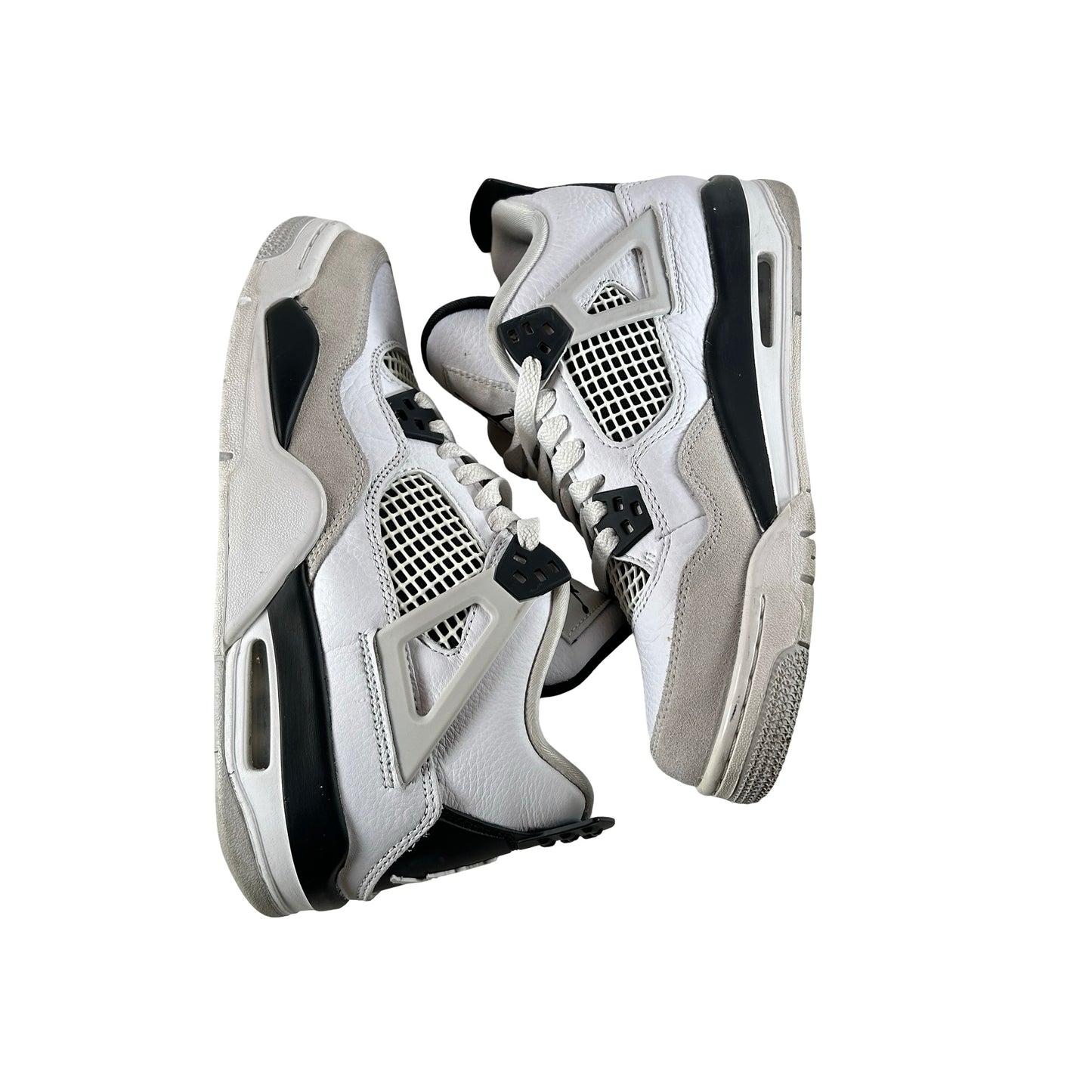 408452 111 Jordan 4 Retro Military Black (GS) [USED] - 6 Y (Used) (No Box)