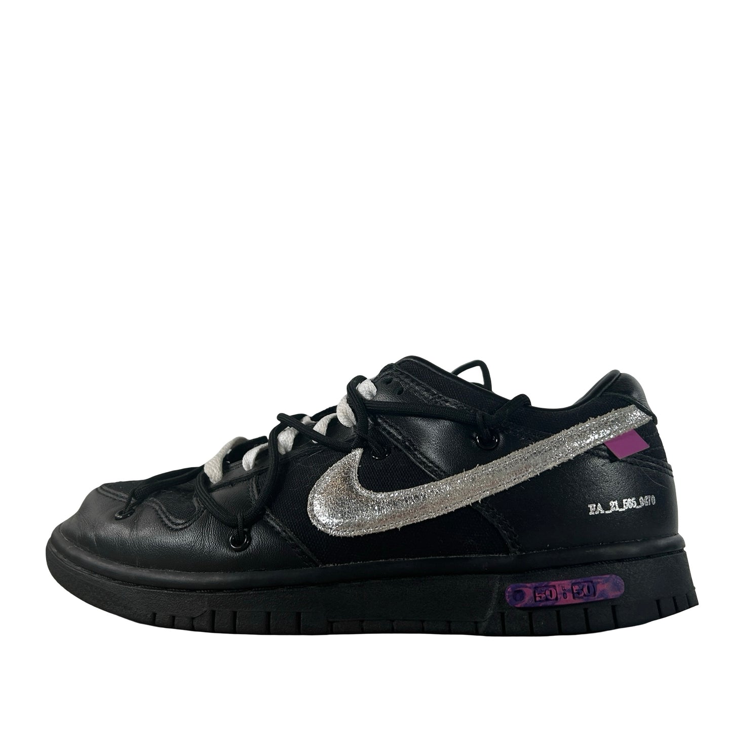 DM1602 001 Nike Dunk Low Off-White Lot 50 [USED] - 6 M (Used)