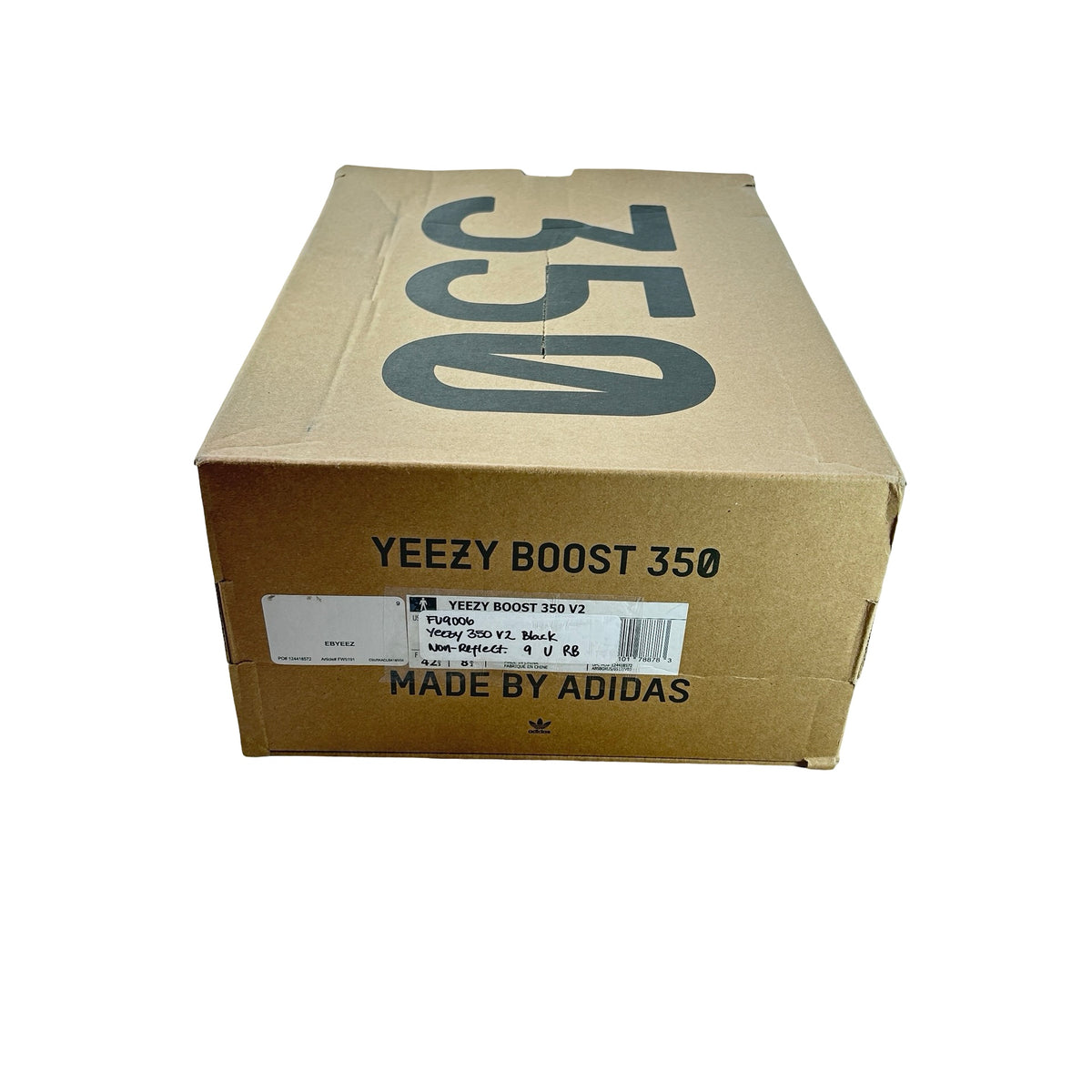FU9006 adidas Yeezy Boost 350 V2 Black (Non-Reflective) [USED] - 9 M (Used) (Replace Box)