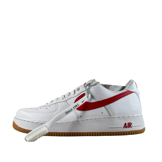 DJ3911 102 Nike Air Force 1 '07 Low Color of the Month University Red Gum [USED] - 13 M (Used)