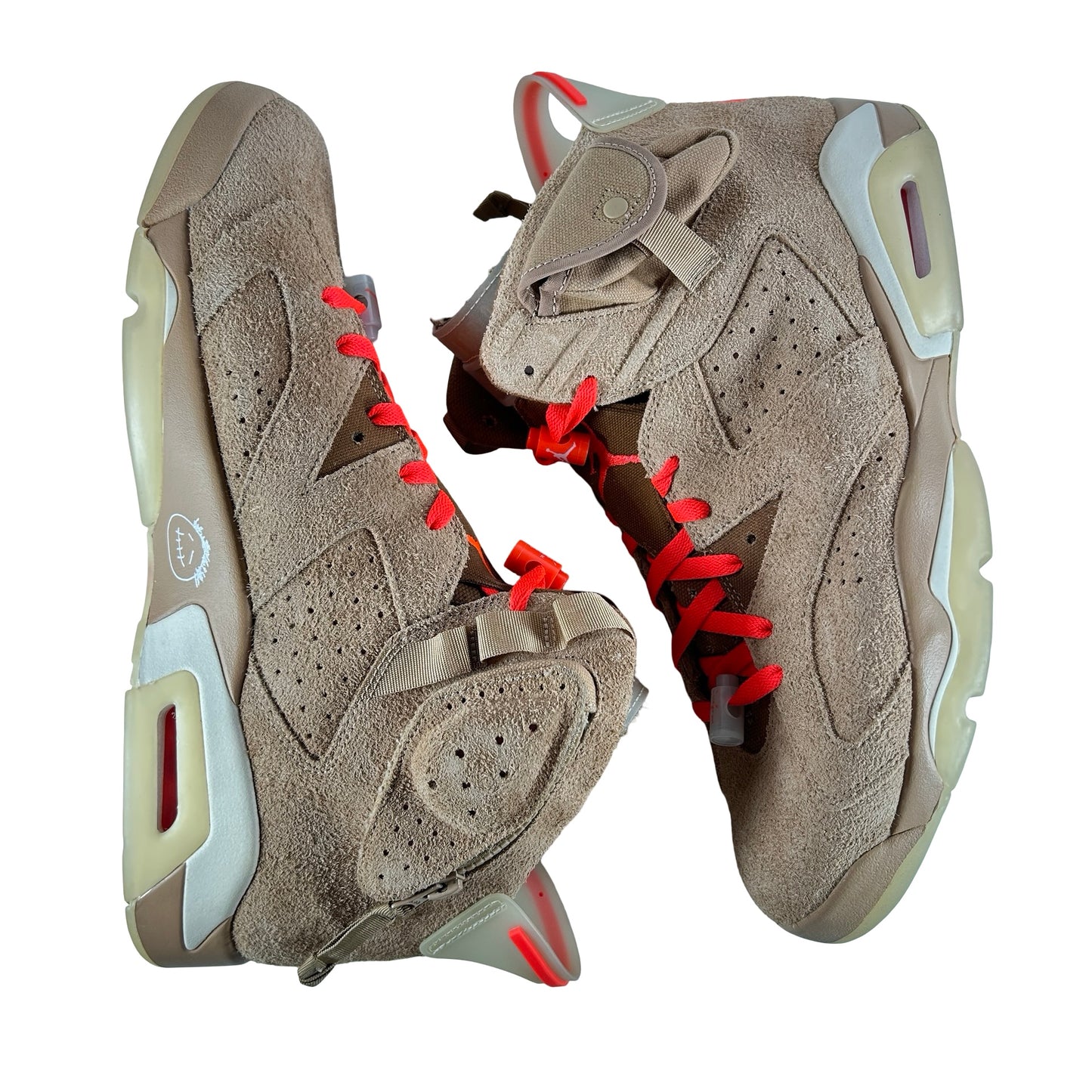 DH0690 200 Jordan 6 Retro Travis Scott British Khaki [USED] - 13 M (Used8)