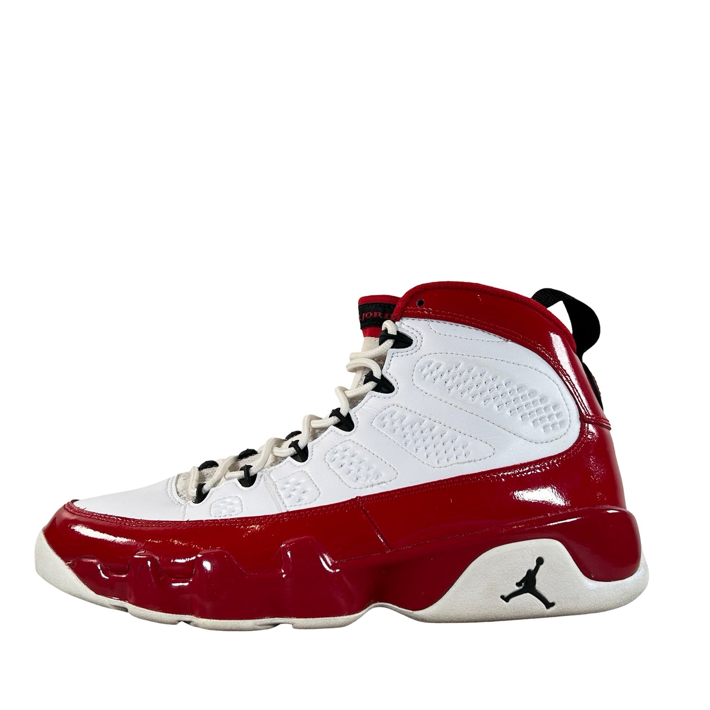 302370 160 Jordan 9 Retro White Gym Red [USED] - 8 M (Used)