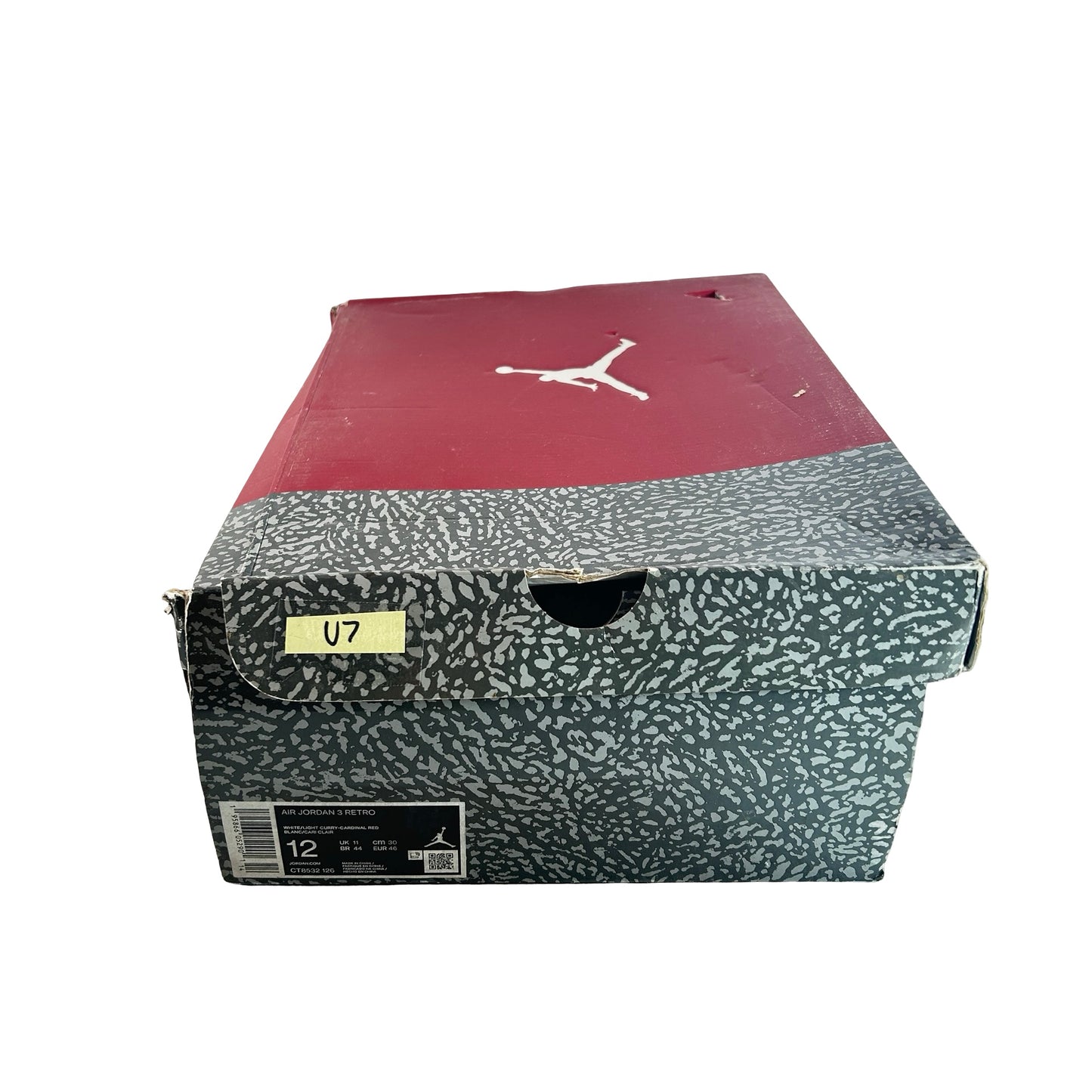 CT8532 126 Jordan 3 Retro Cardinal Red [USED] - 12 M (Used7)